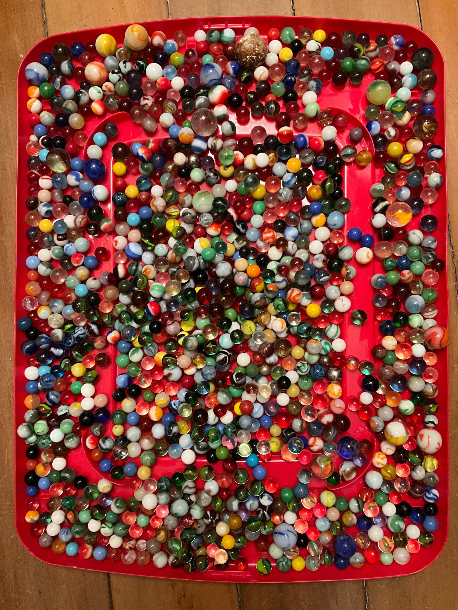 Large Container of Marbles (1 of 9)