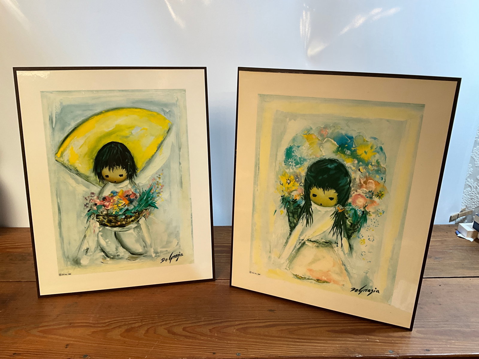 Pair of De Grazia Prints, Flower Boy, Flower Girl, 1964 (1 of 6)