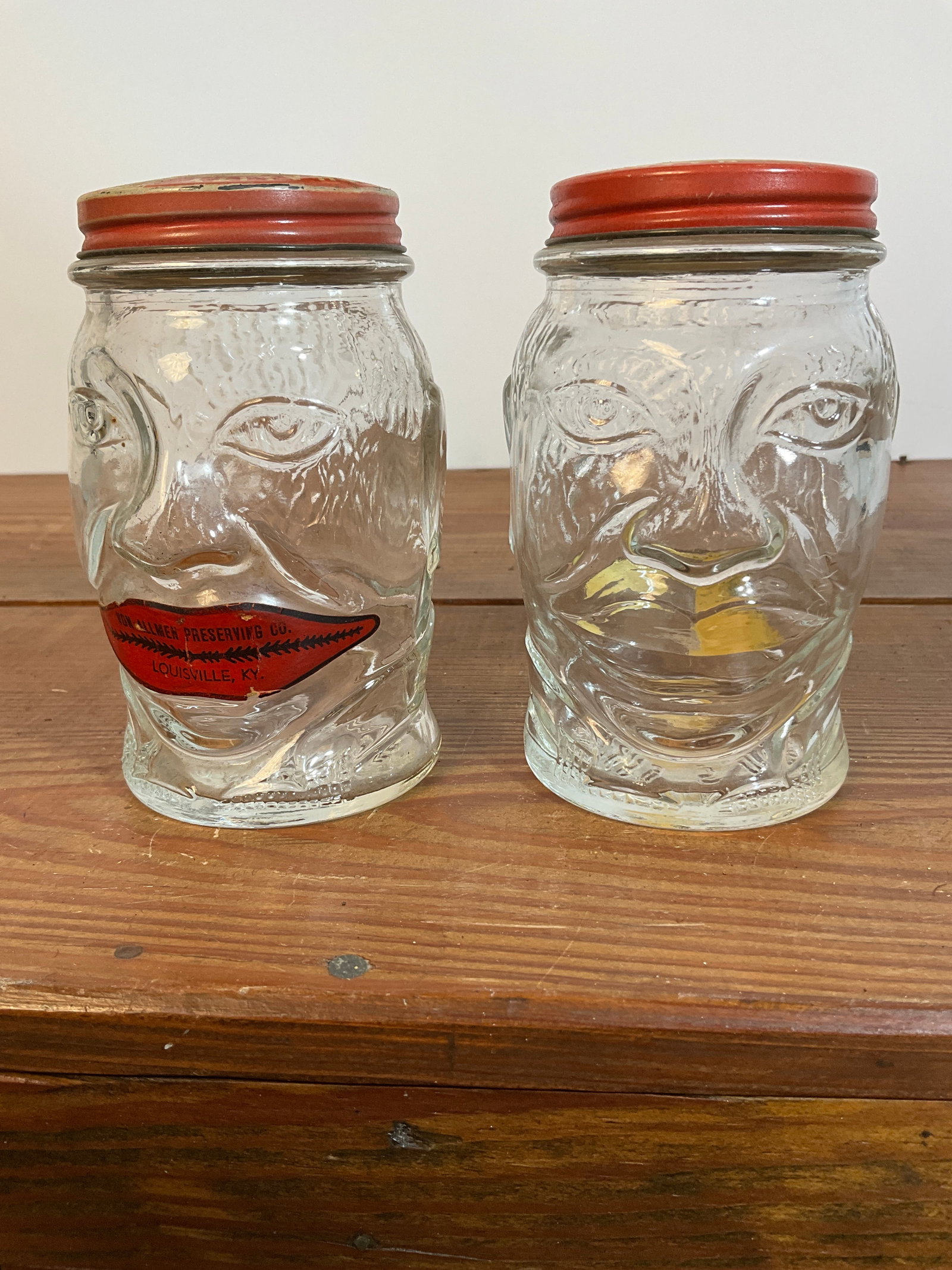Lot of Two Lucky Joe Mustard Jars/Banks (1 of 4)