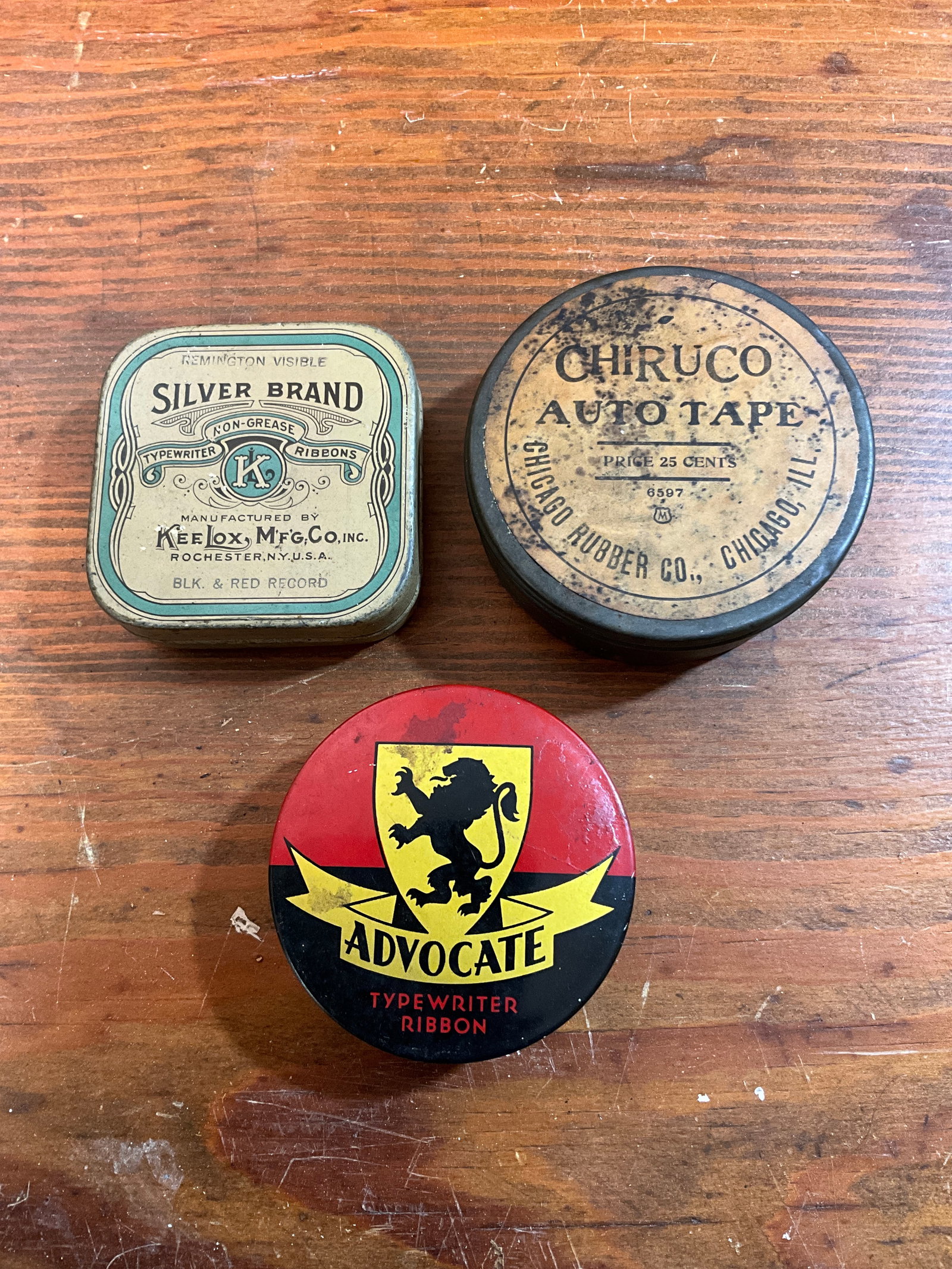 Three Typewriter Ribbon Tins (1 of 4)