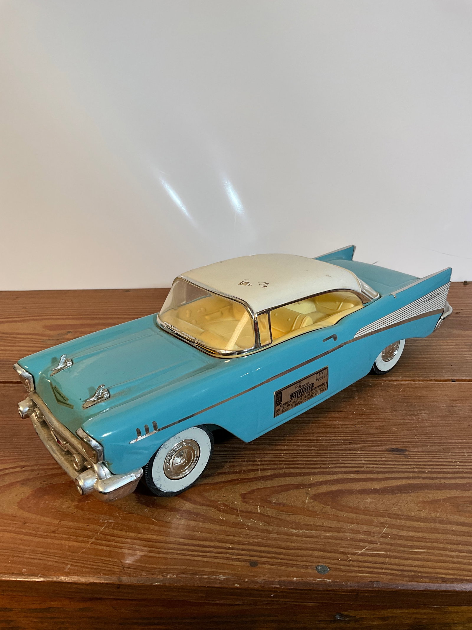Jim Beam Blue 1957 Chevrolet Bel Air Hardtop Decanter, Unopened (1 of 8)