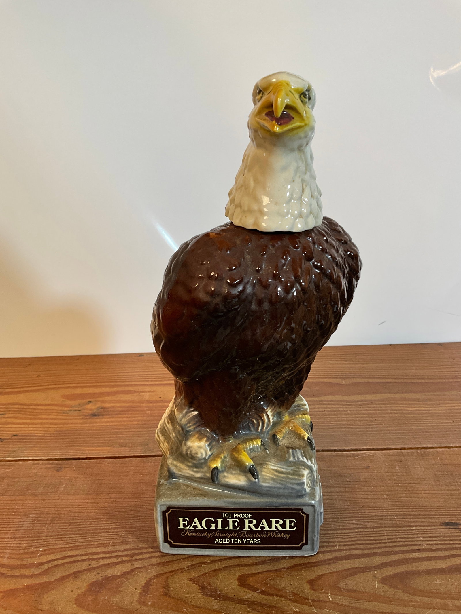 Eagle Rare Whiskey Decanter No. 1 in series, 1979, used empty (1 of 7)