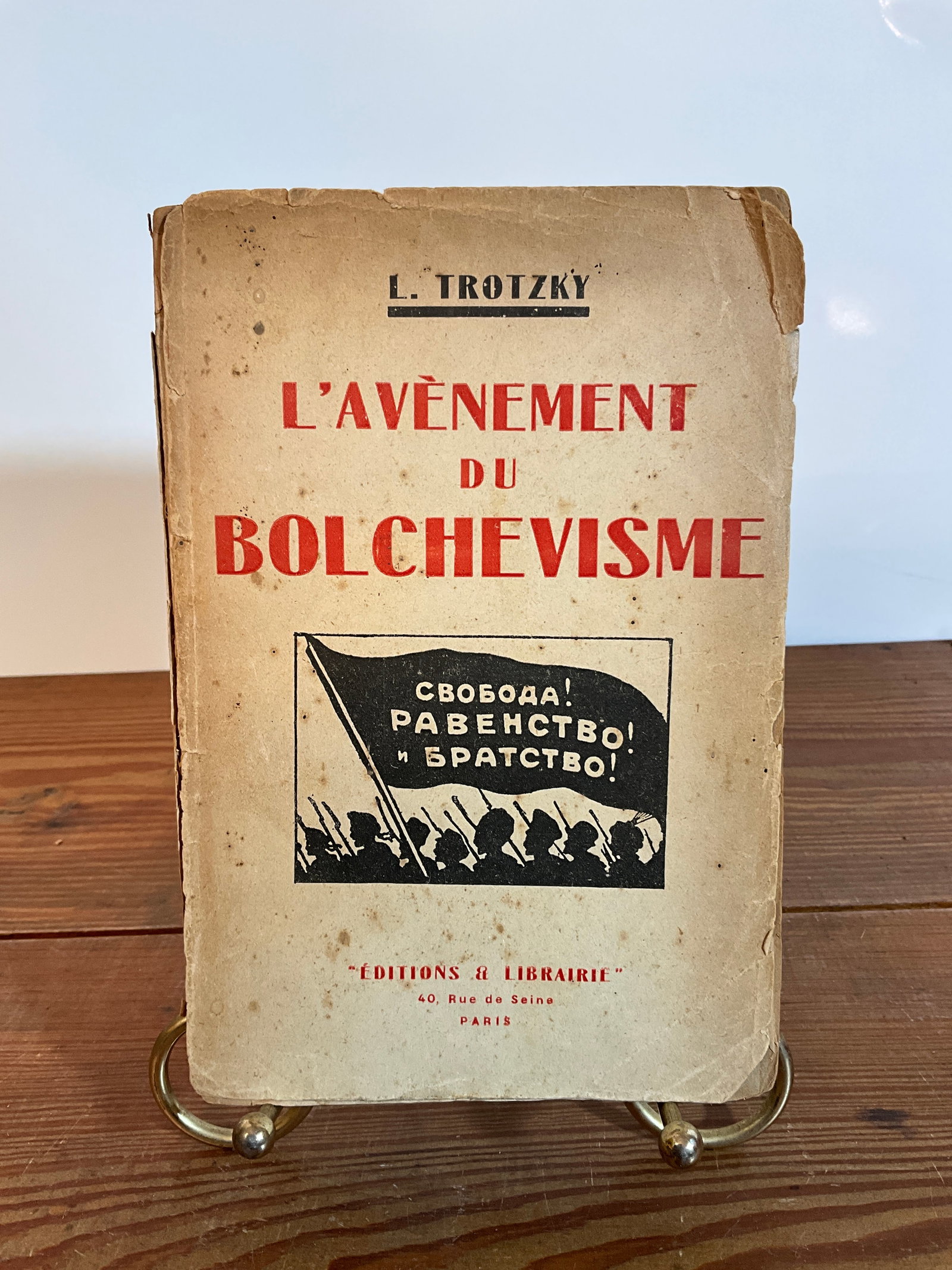 Rare Book - L'Avenement Du Bolchevisme - Paris 1919 - L. Trotsky (1 of 7)
