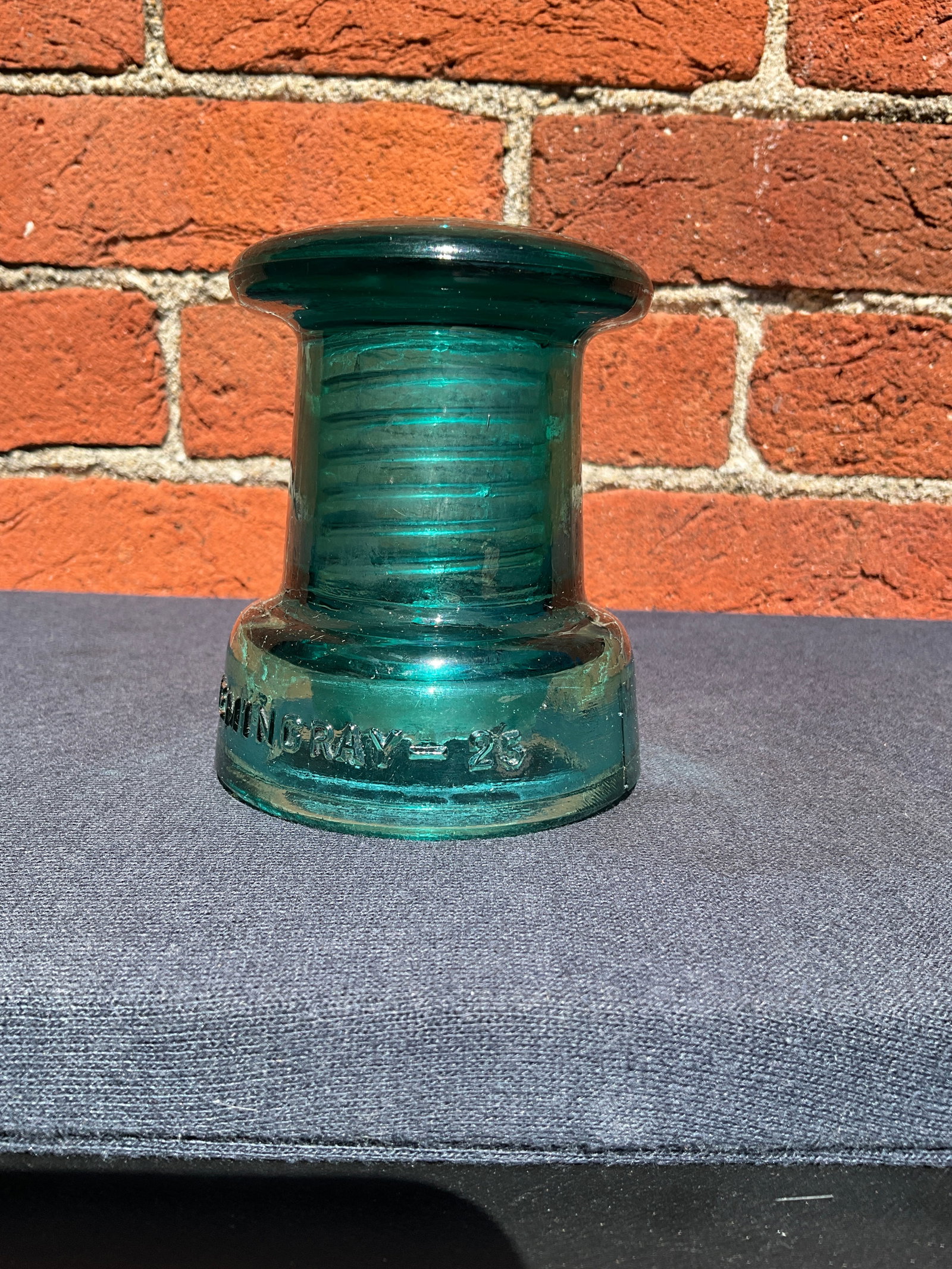CD - 175 Hemingray - 25 Insulator - Deeper Hemingray Blue-Green Color (1 of 10)