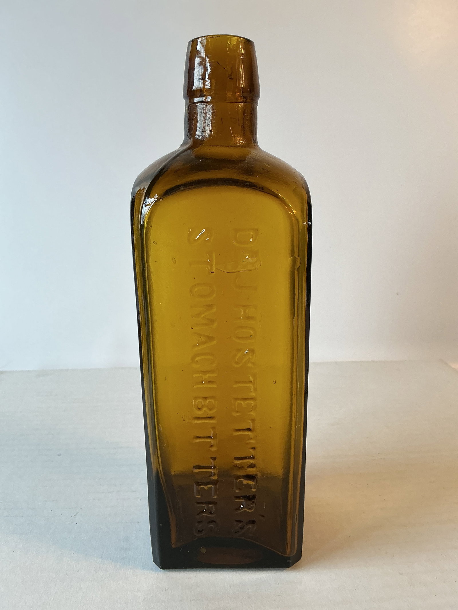 Dr. J. Hostetter's Stomach Bitters, Light amber w/ olive (1 of 4)