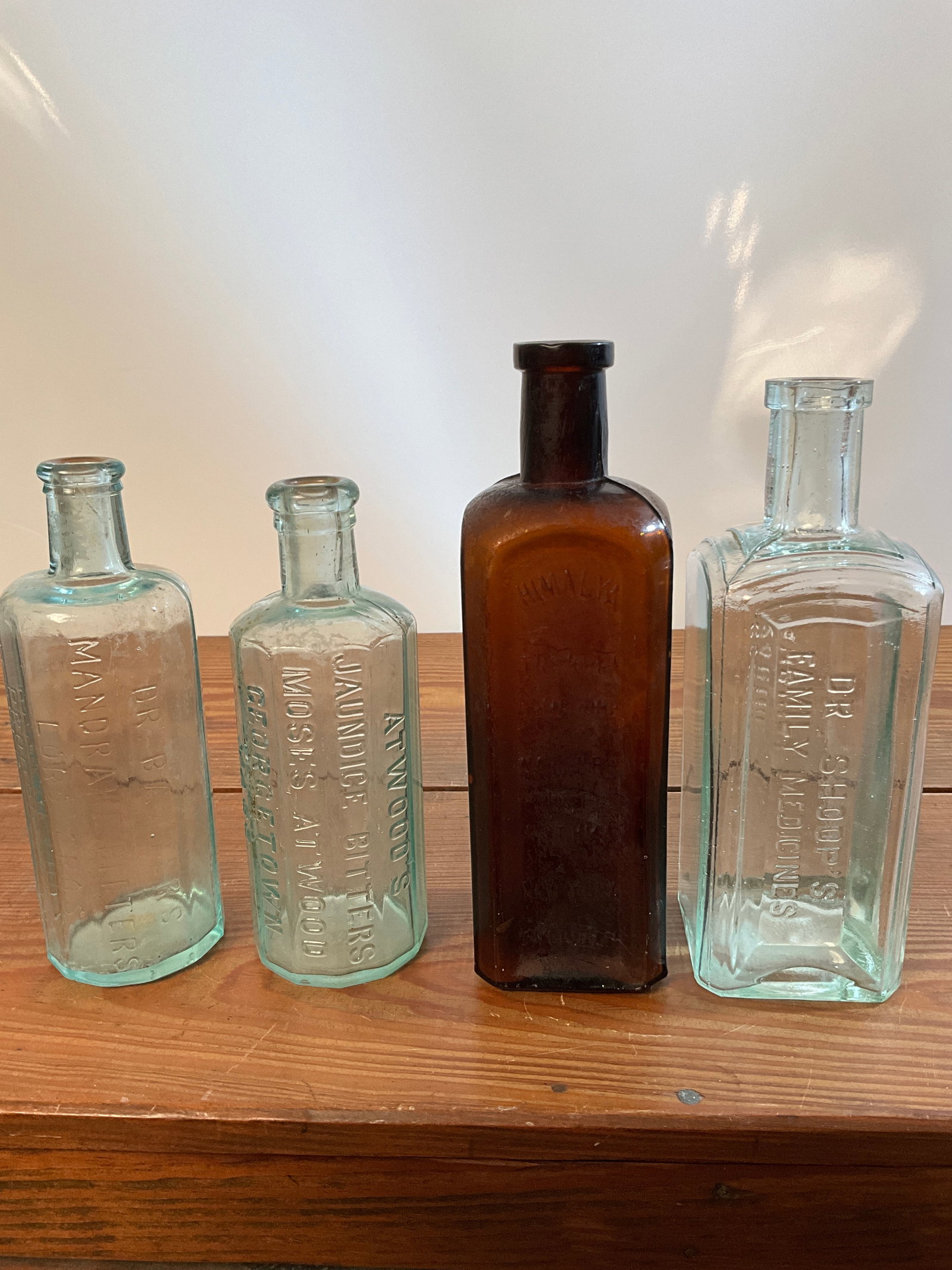 Lot of Four Medicine Bottles (1 of 6)