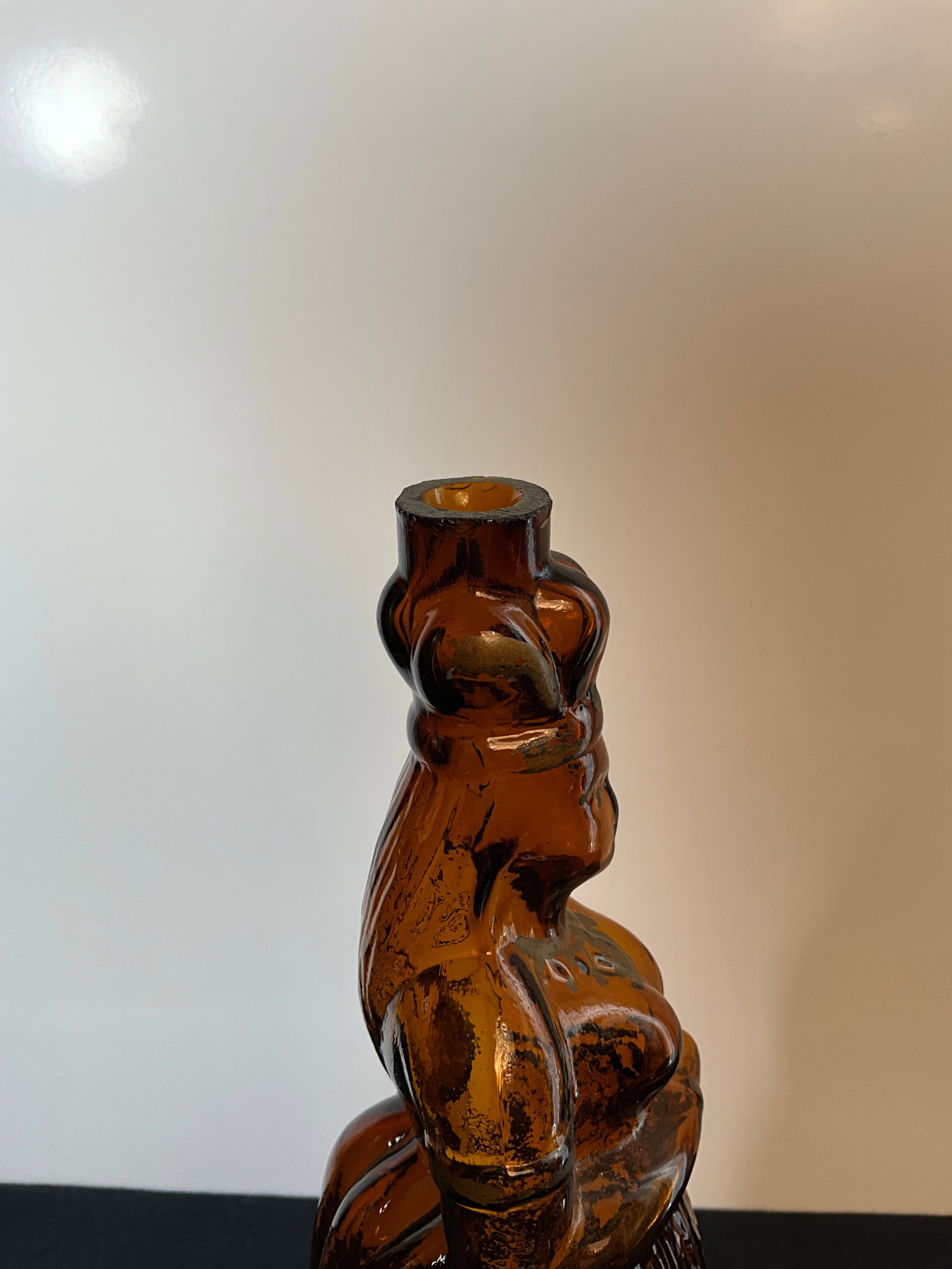 Early 1870s Brown's Celebrated Indian Herb Bitters Bottle with Original Paint, Figural Queen Bitters - 7
