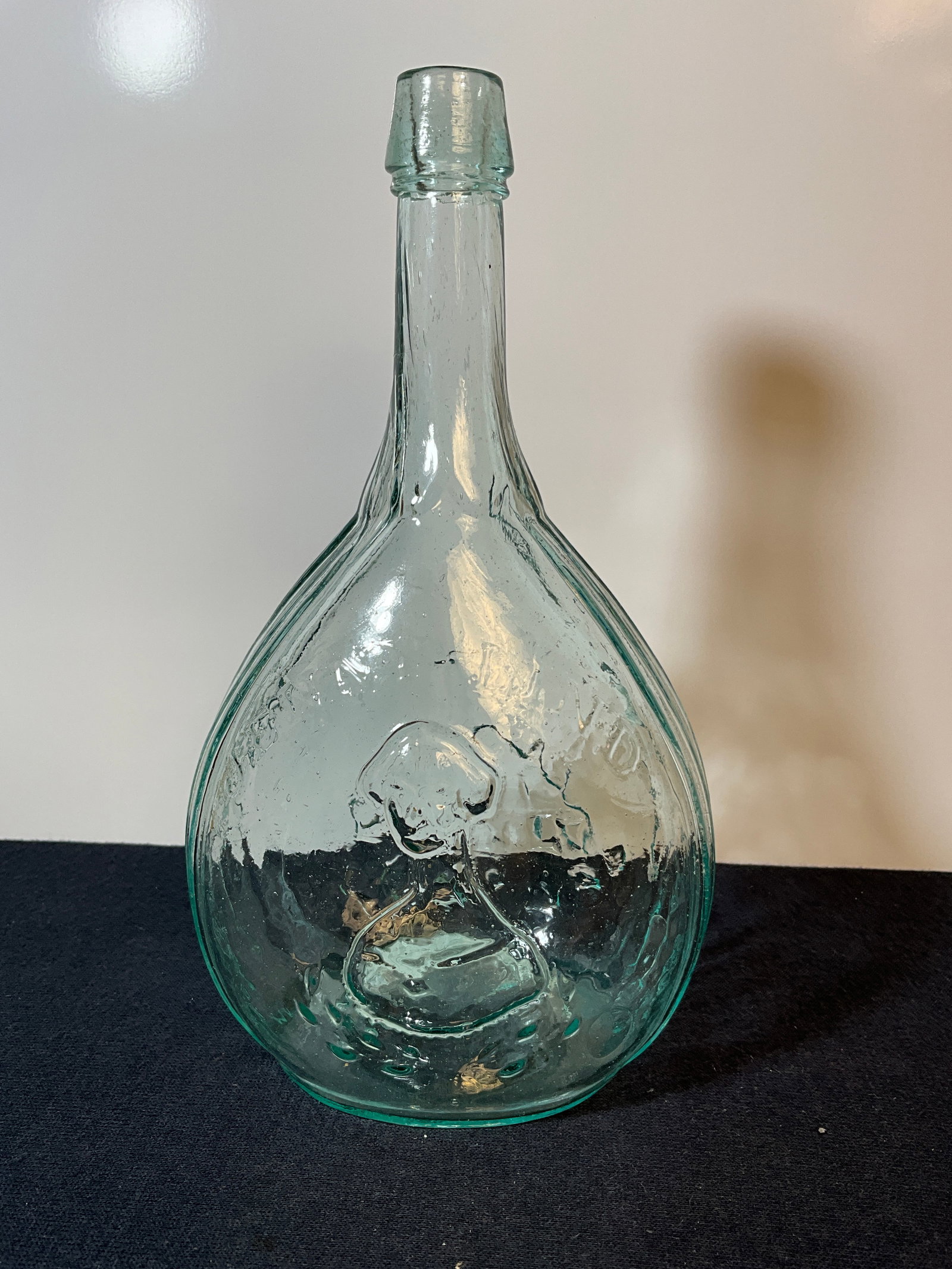 Jenny Lind Calabash Flask, Reverse Fislerville Glass Works - Open Pontil (1 of 11)