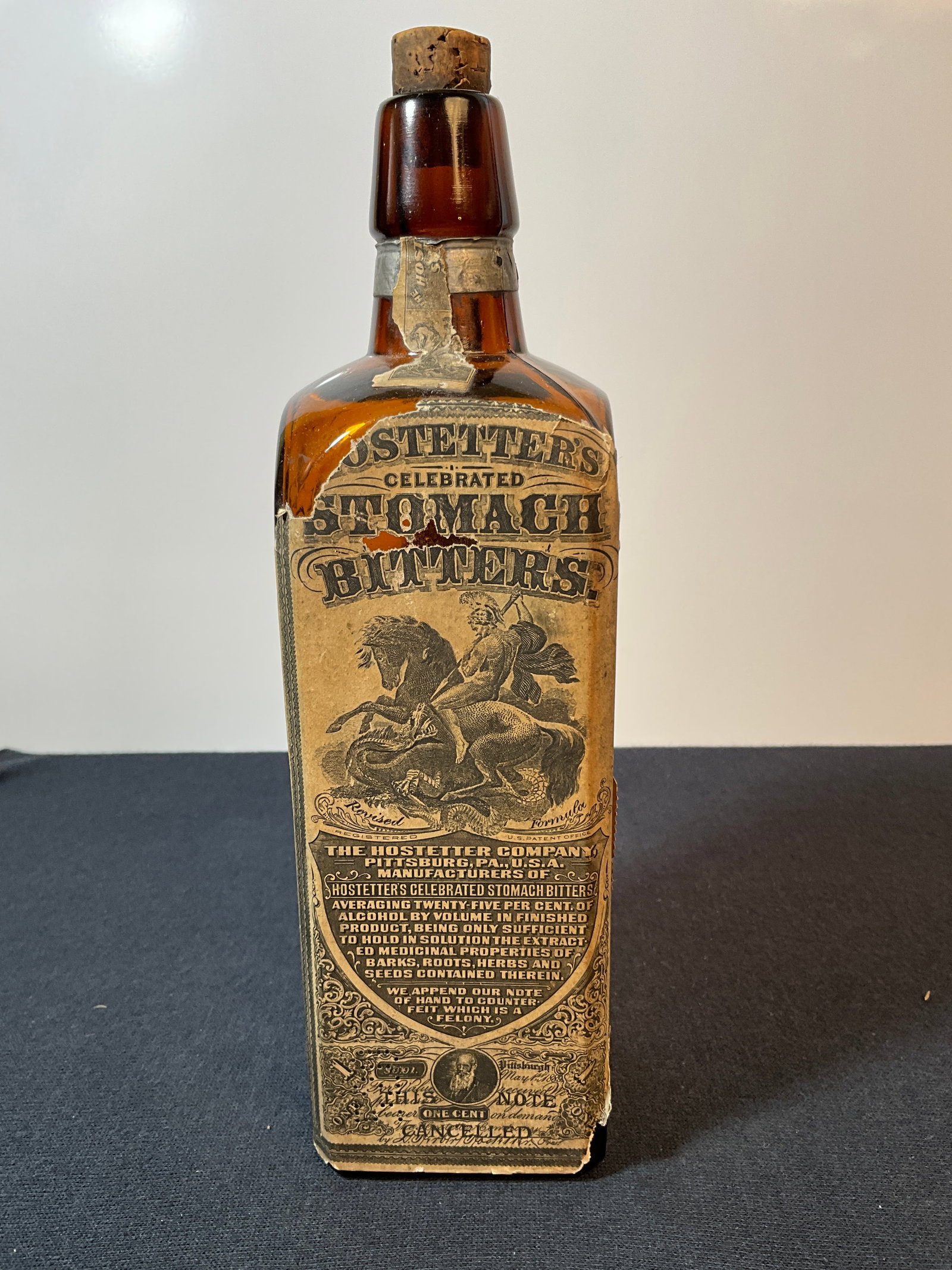 Dr. J. Hostetter's Stomach Bitters with Labels with Proprietary Stamps (1 of 7)