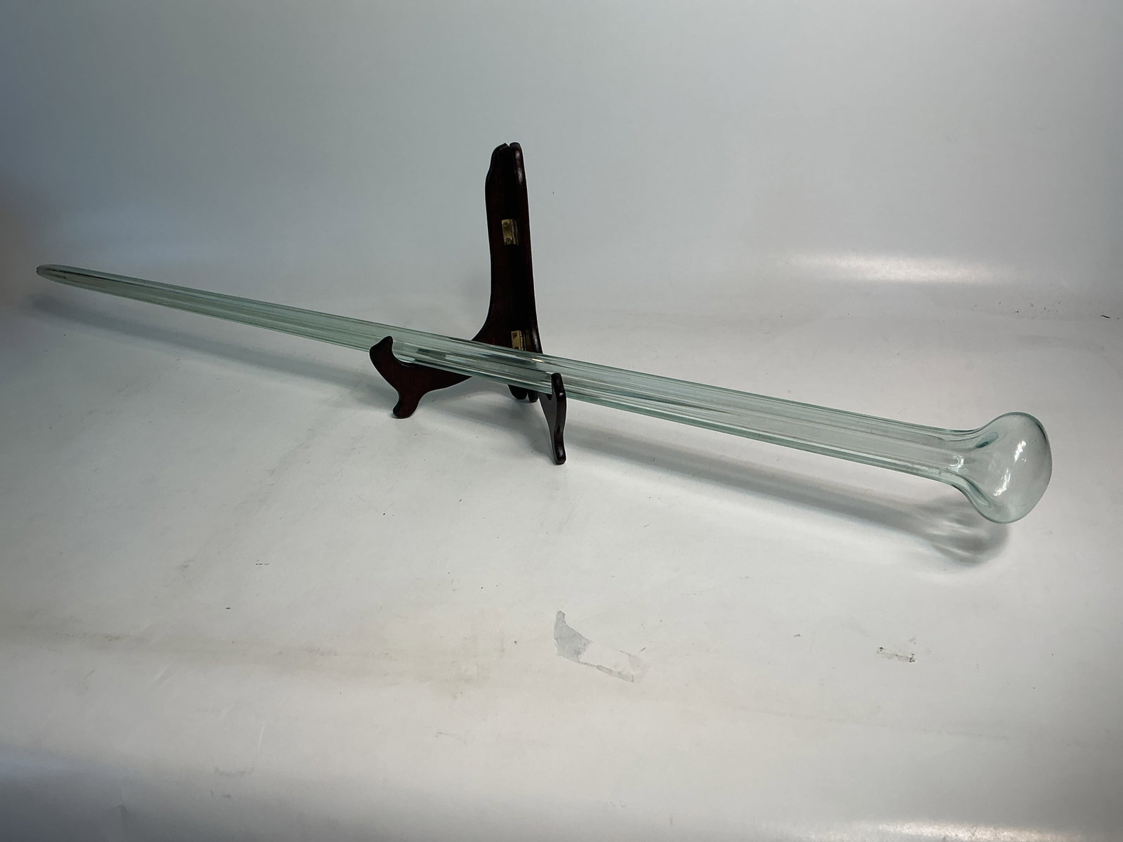 Hand Blown Clear Knob Glass End Of Day Parade Cane. #2 (1 of 4)