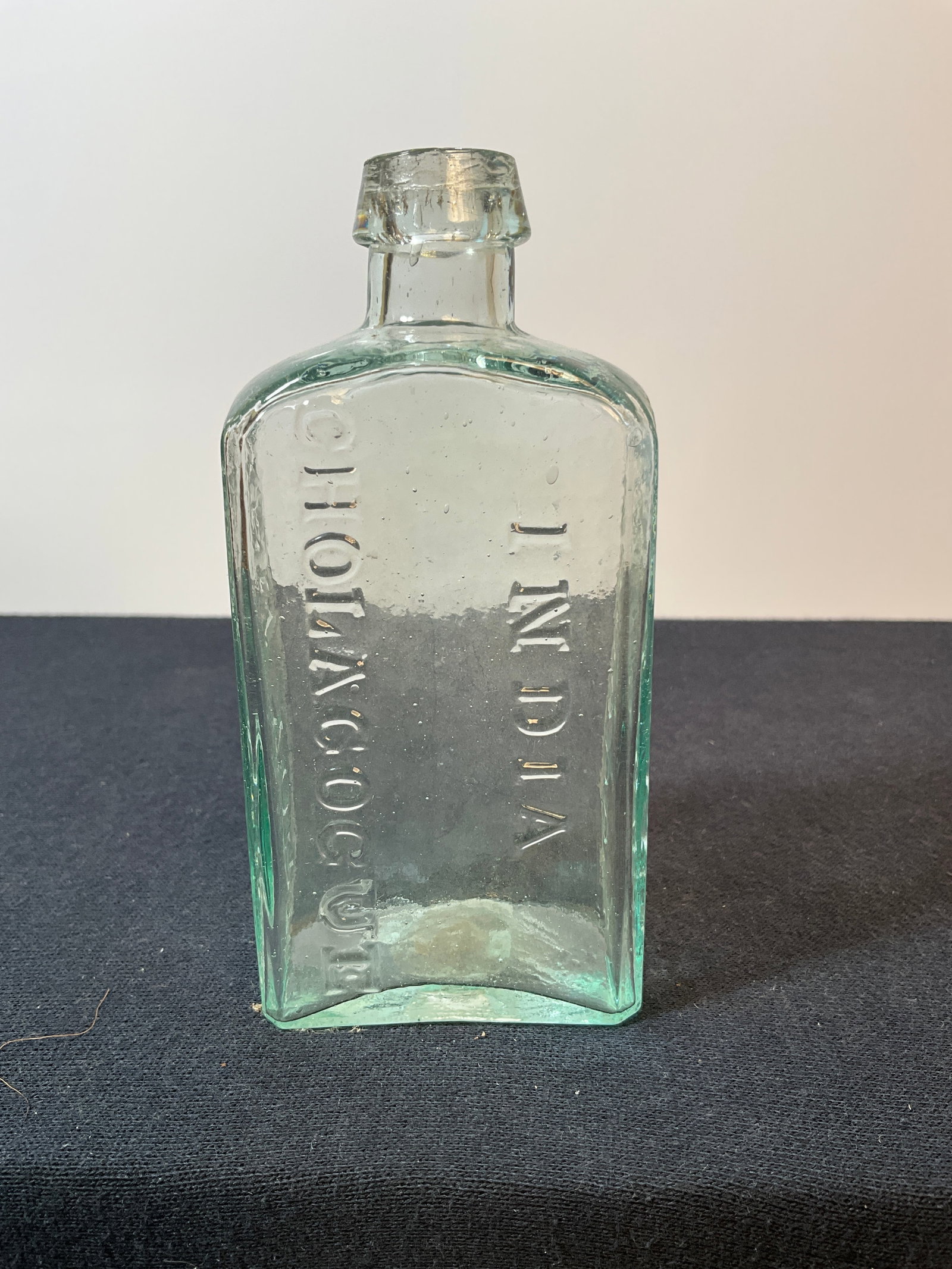 Open Pontiled, 1850's Early Rectangular, Osgood's, India Cholagogue, New York (1 of 7)