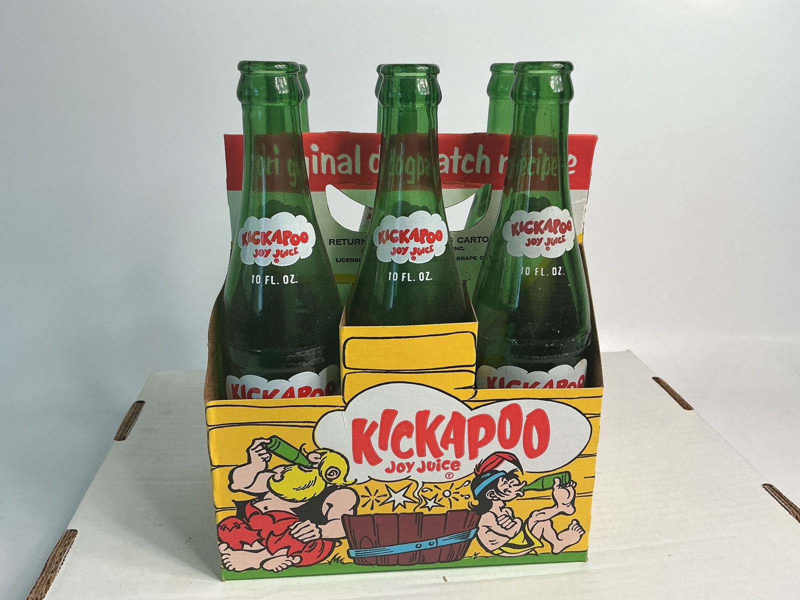 Kickapoo Joy Juice Cardboard 6 Pack Carrier w/ Bottles (1 of 6)