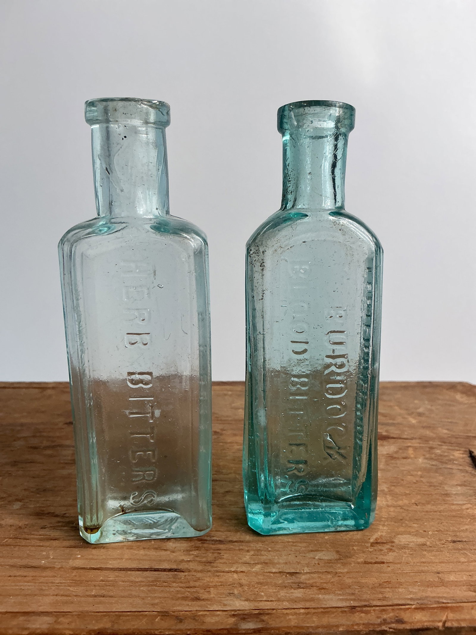 Sample Bottles - Lot of 2, Goff's Herb Bitters and Burdock Blood Bitters. (1 of 7)