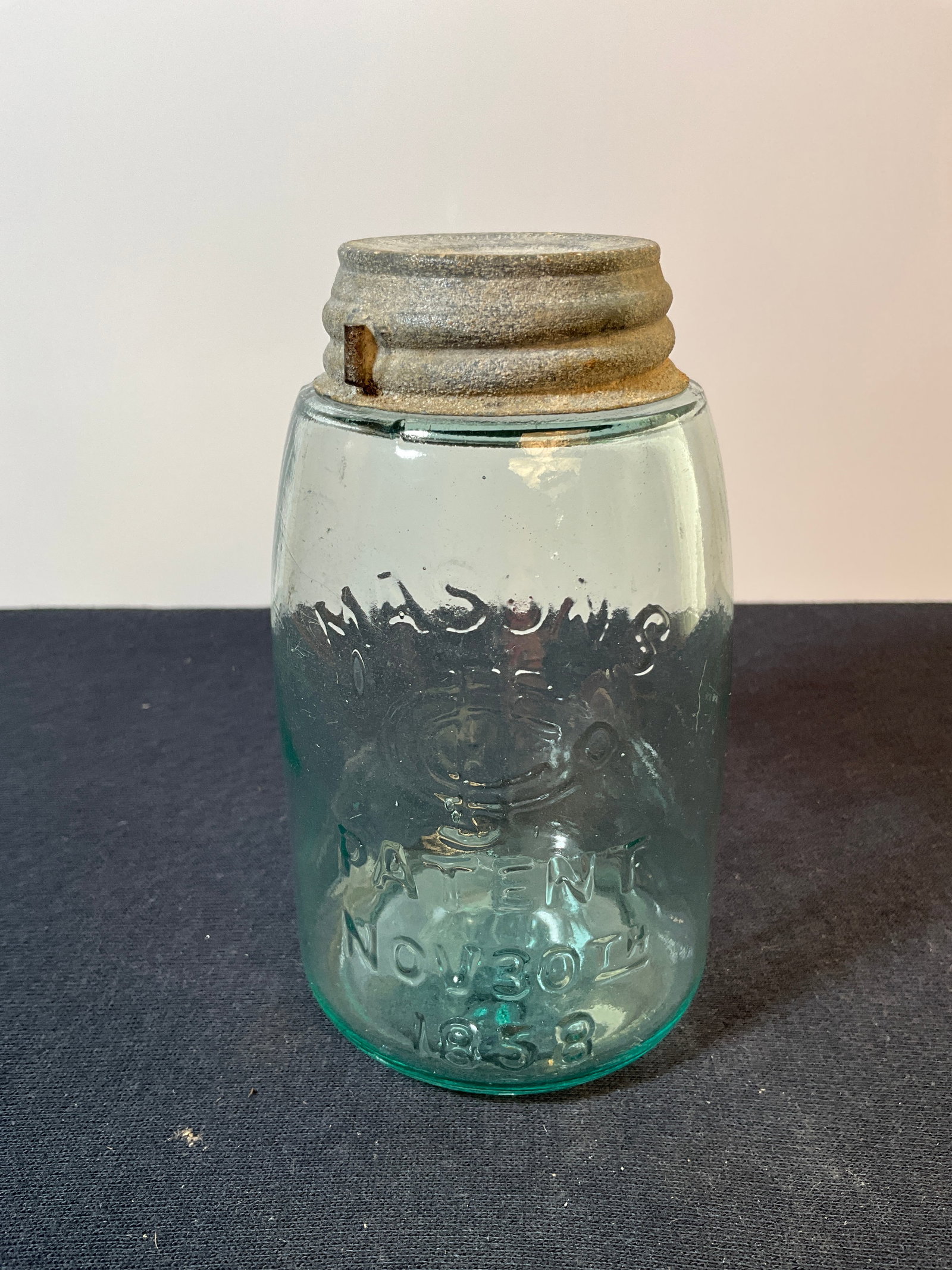 "Midget" Mason's CFJ Patent nov 30th 1858 with correct Lid (1 of 6)
