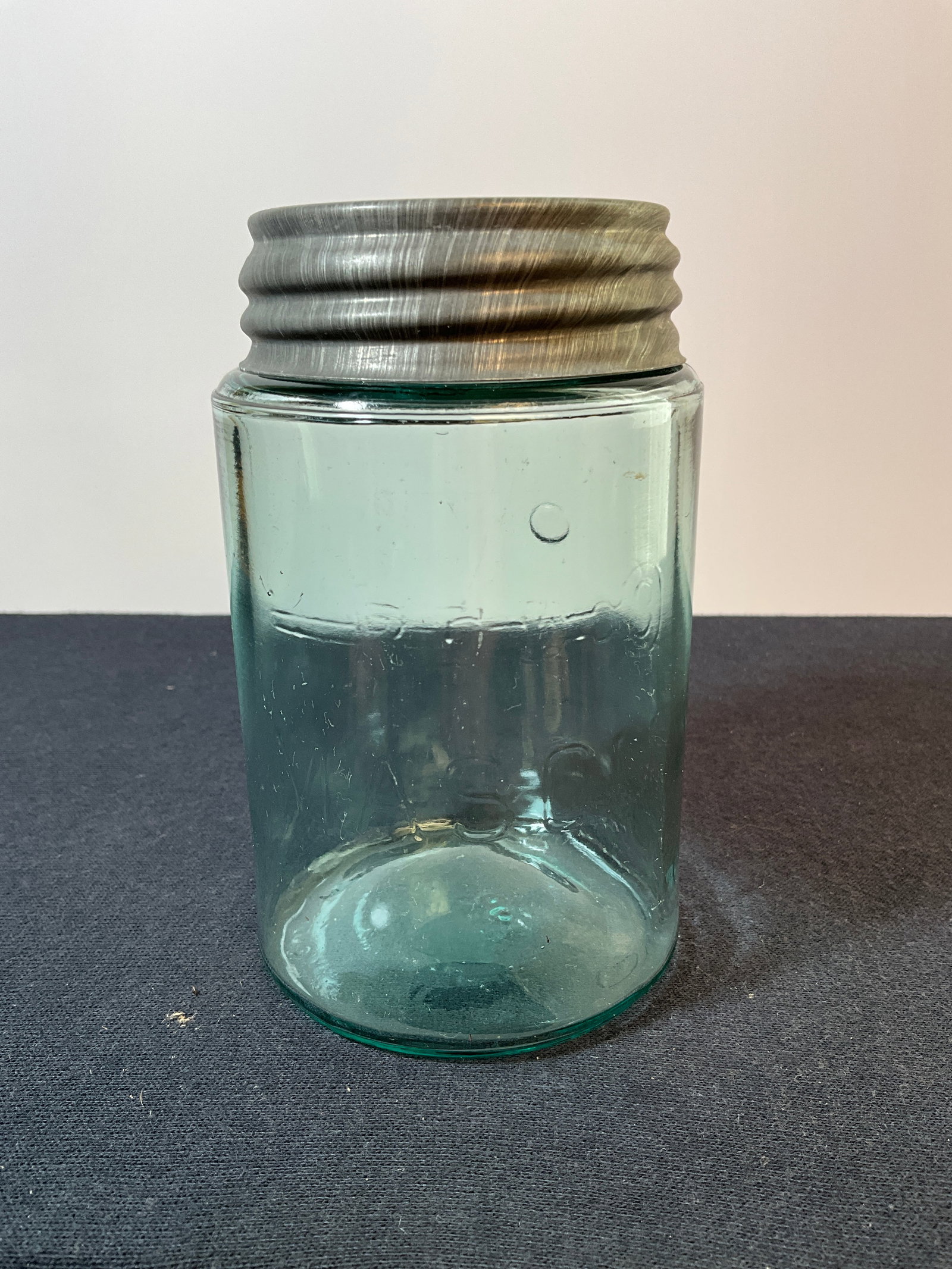 Pint Aqua Red Key (With Embossed Key) Mason Jar (1 of 6)