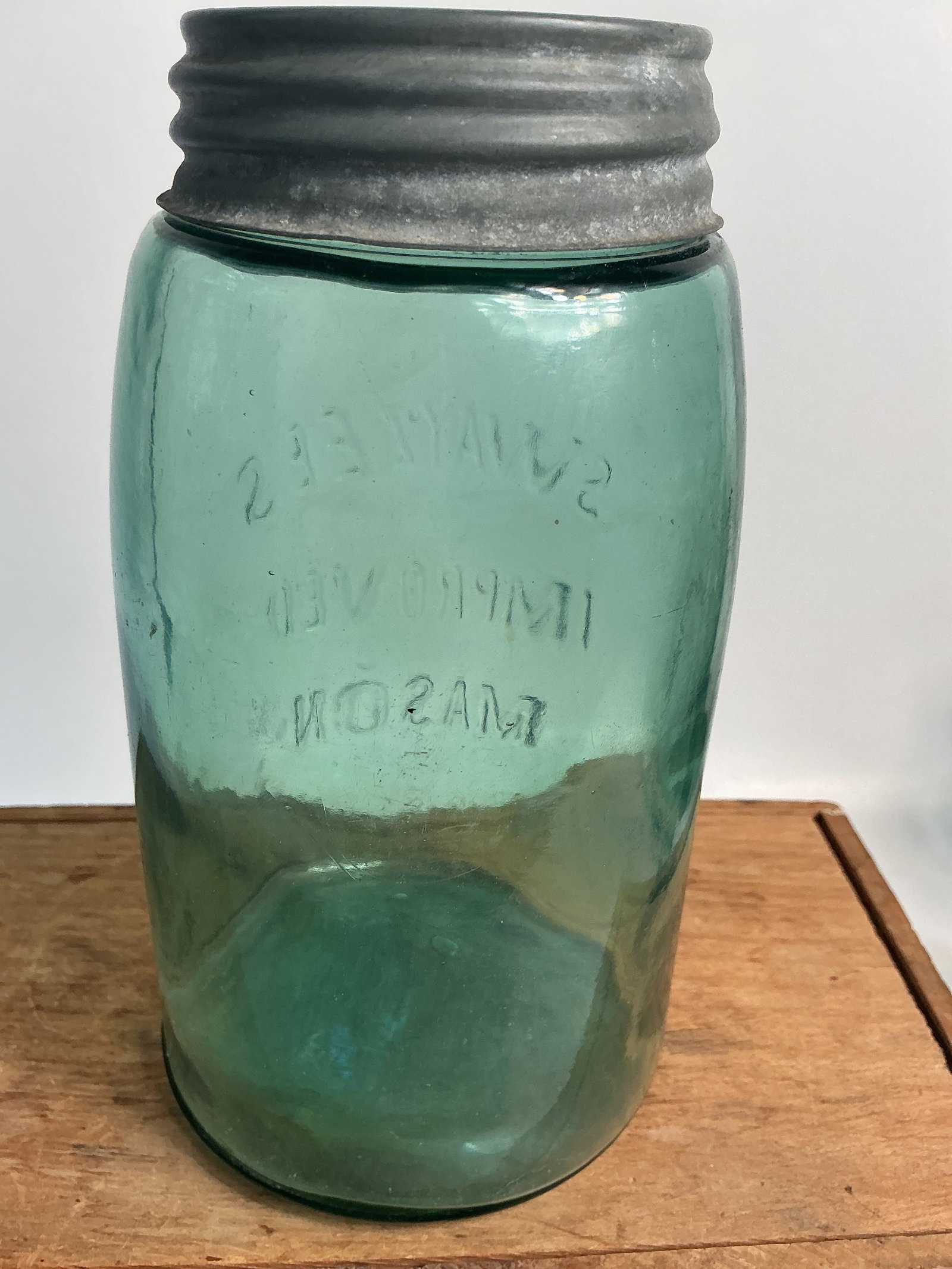 Swayzee’s Improved Mason, Aqua, Quart - 2
