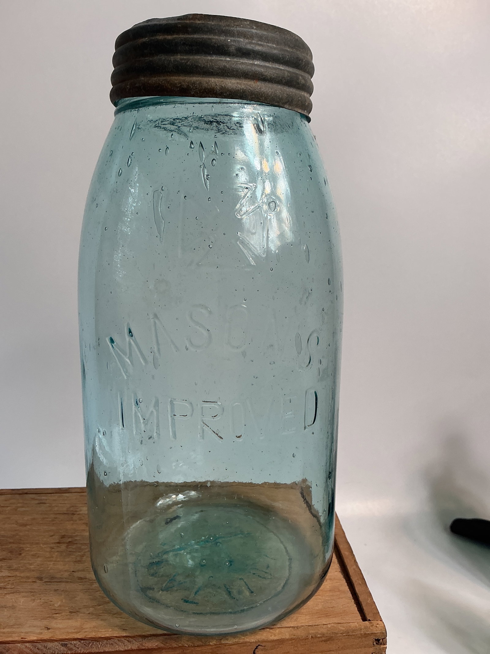 Cross Mason's Improved, Correct Band and Insert, Aqua, 1/2 Gallon (1 of 5)