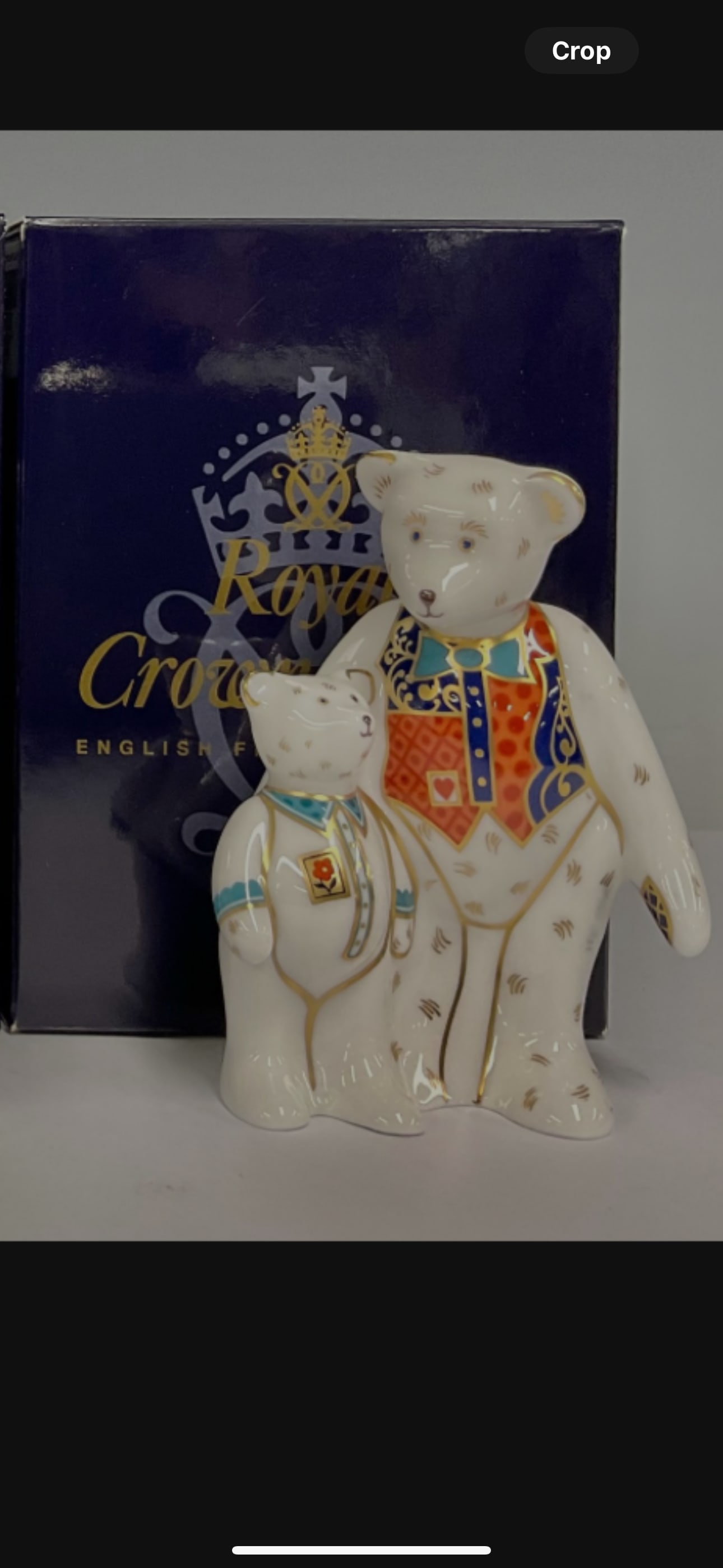 Royal Crown Derby “Daddy & George”paperweight; with box (1 of 7)