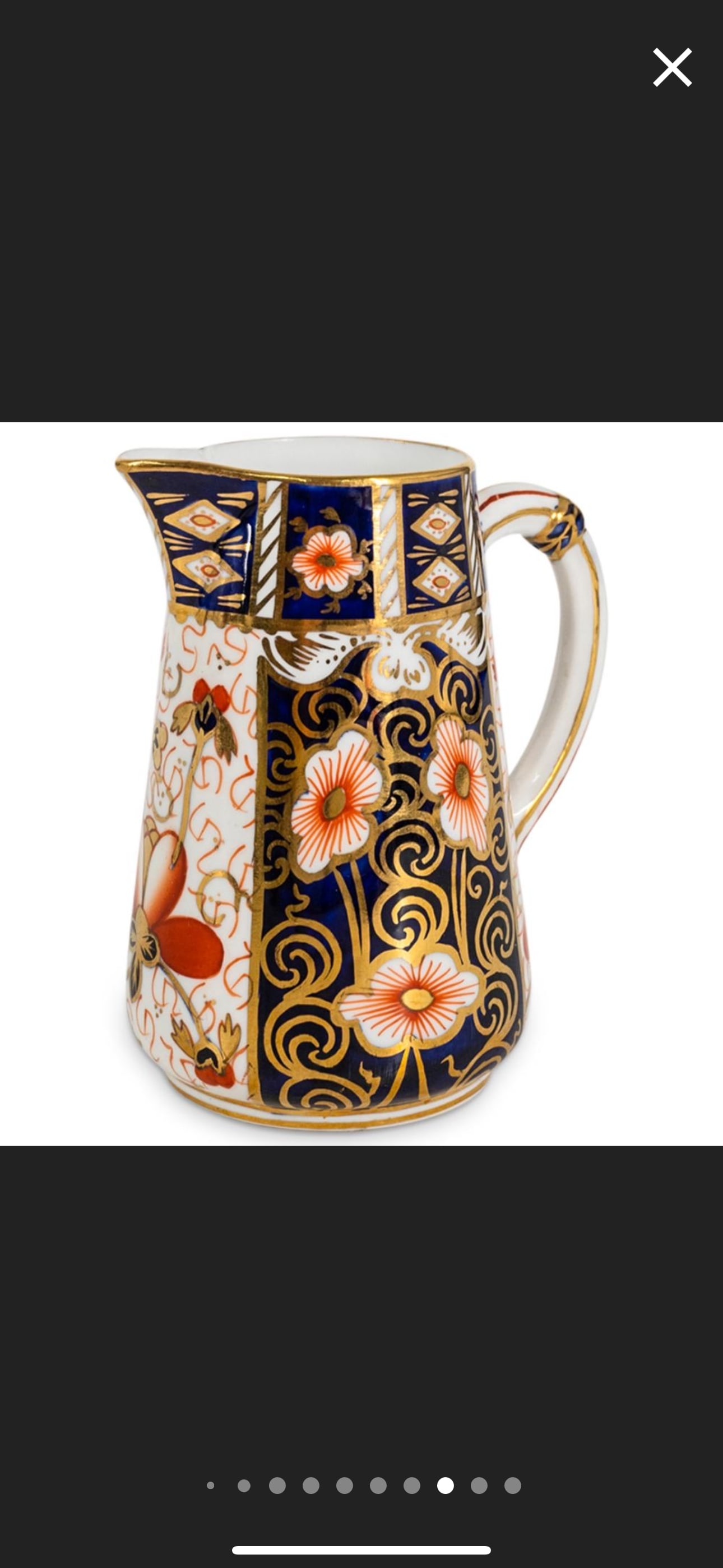 Royal Crown Derby England china Imari pattern cream & sugar (1 of 5)