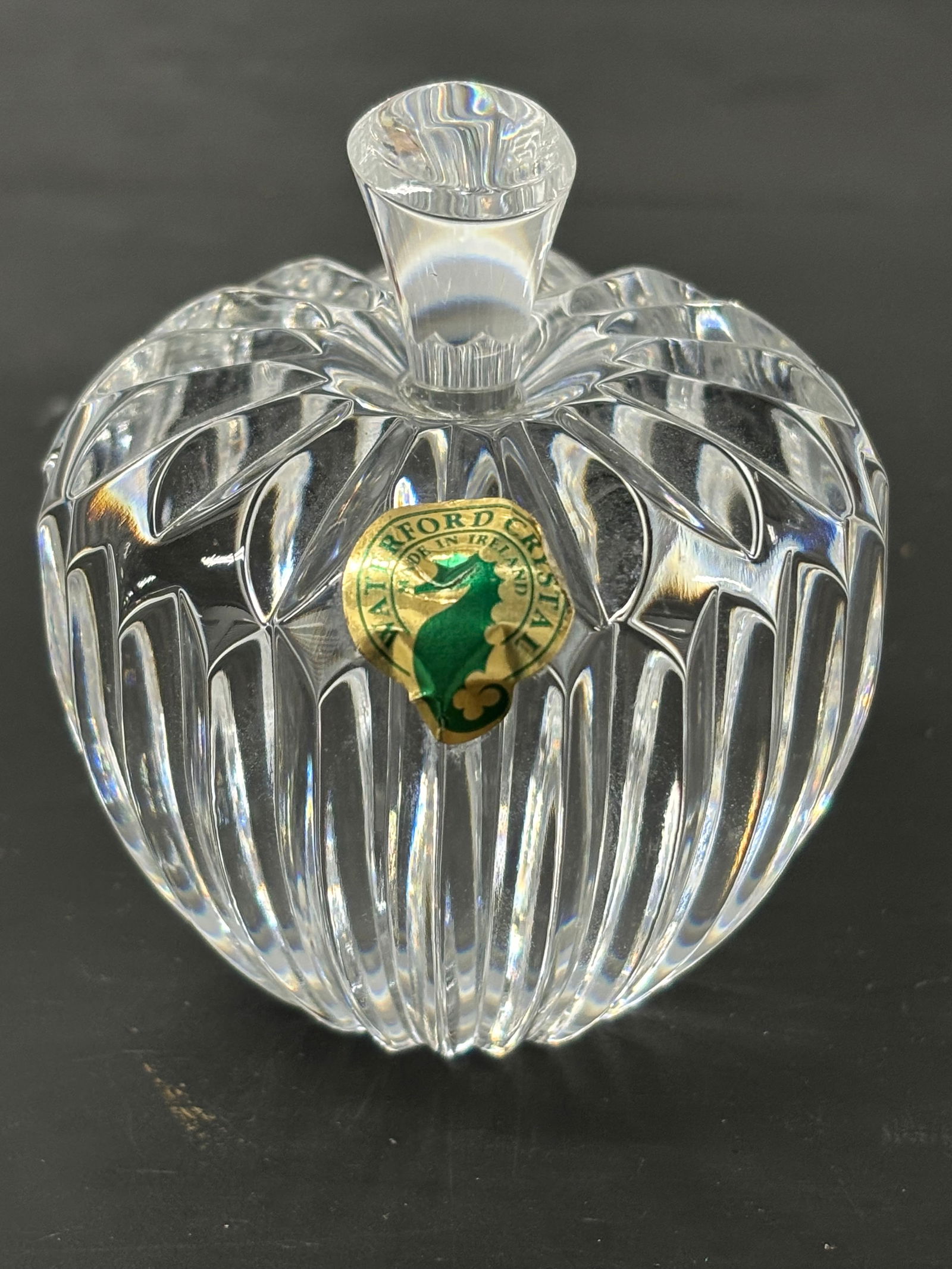 Waterford Irish cut crystal apple form paperweight (1 of 6)