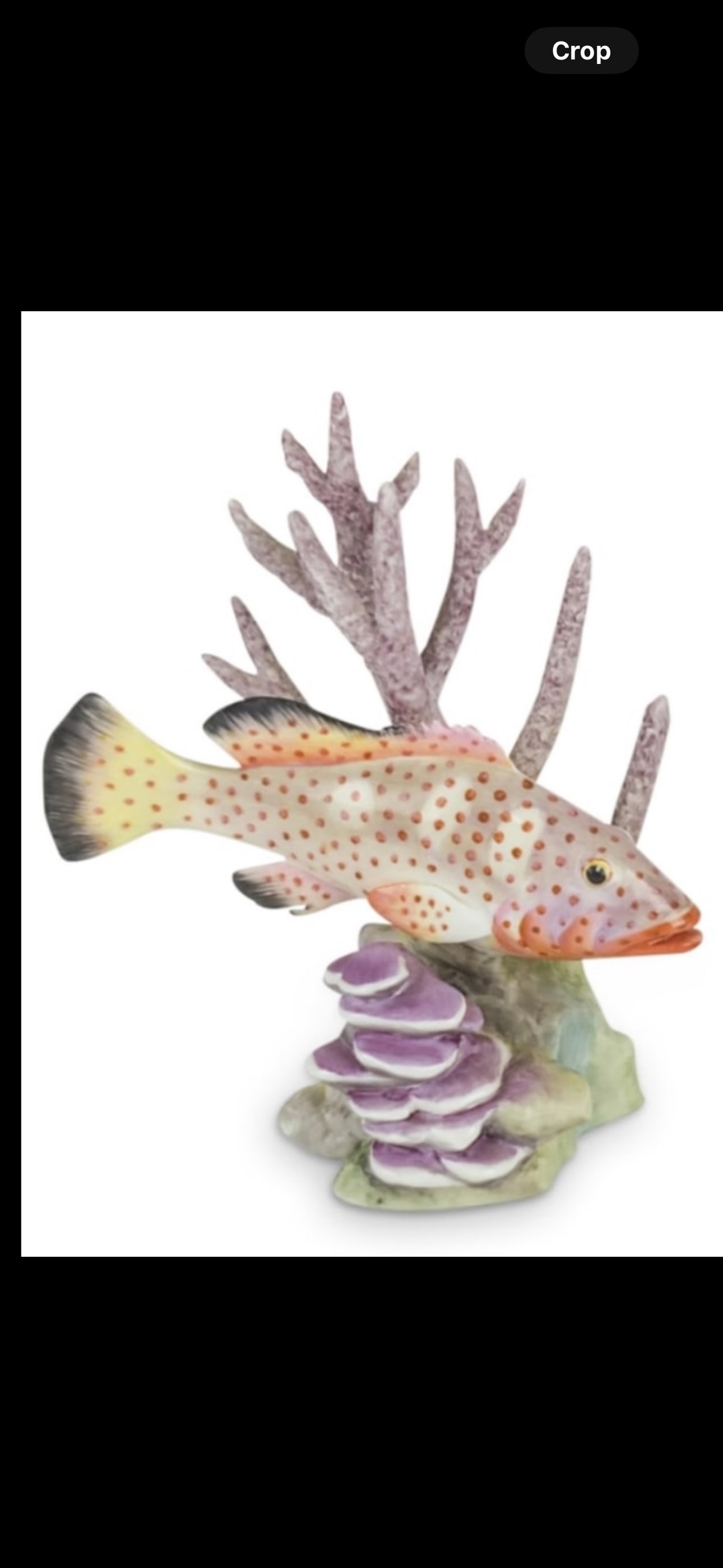Delicate Royal Worcester English Porcelain Red Hind Fish Figurine 5&3/8 inch (1 of 5)
