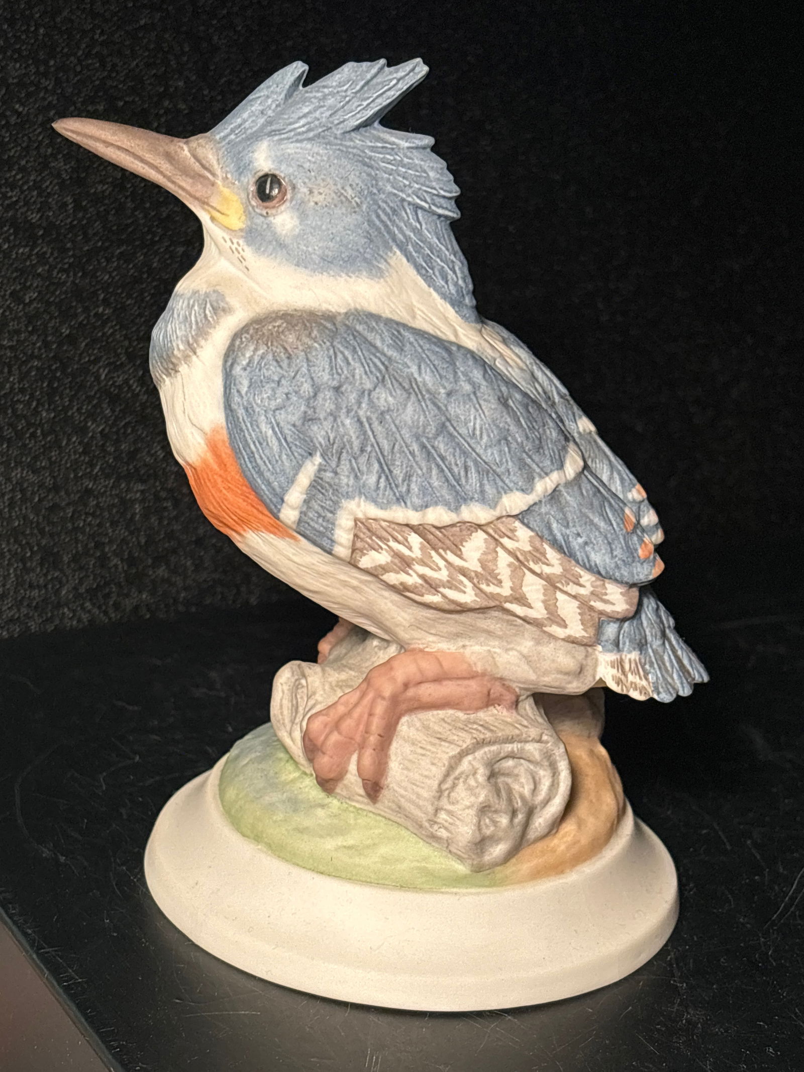 Vintage 6 inch Boehm USA Fledgling Kingfisher bird statue (1 of 6)