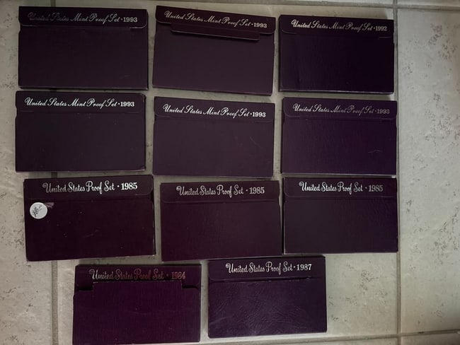 Group of eleven (11) 1989’s United States Proof Sets coin sealed sets (1 of 6)