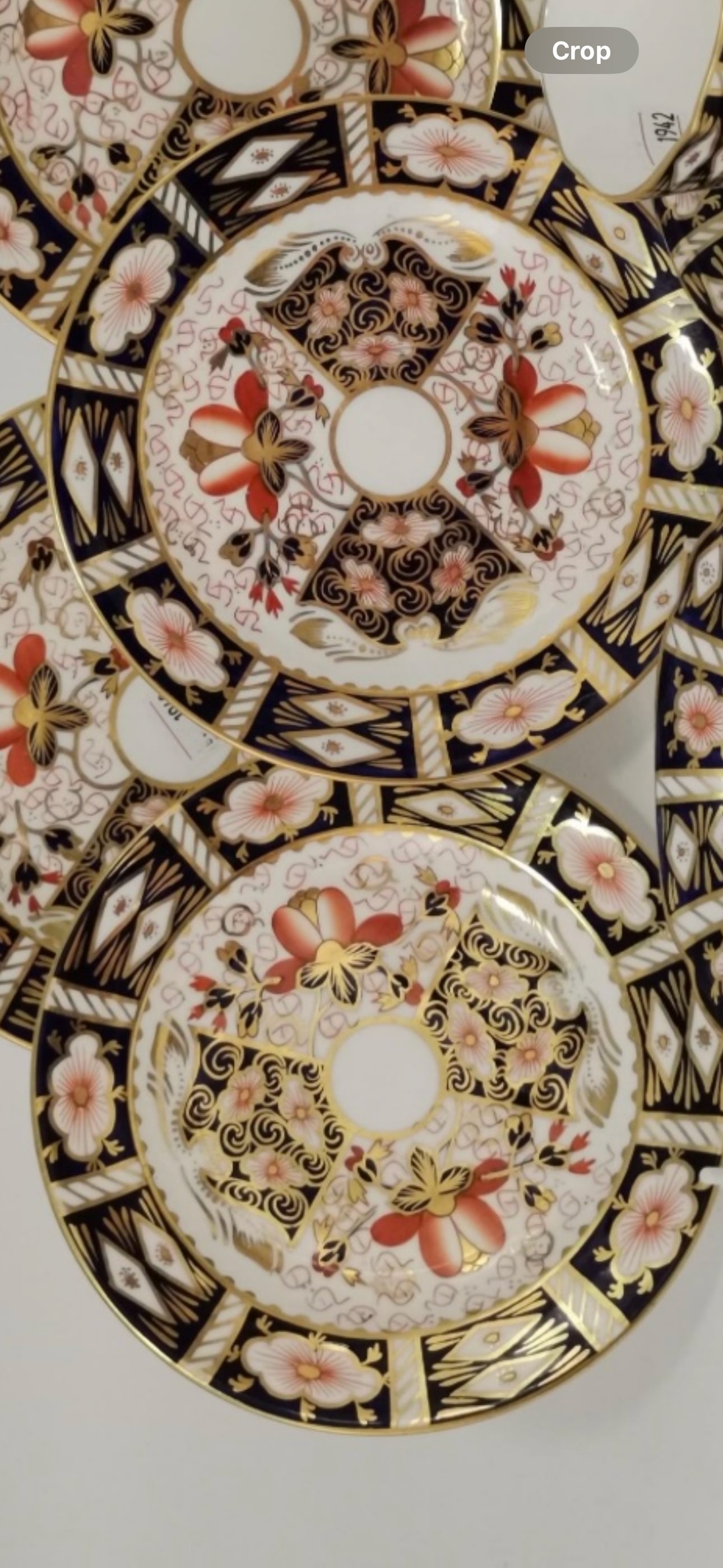 Two Imari 2451 Royal Crown Derby English china 7&1/2inch plates: Two Imari 2451 Royal Crown Derby English china 7&1/4 inch plates.No chips, cracks, etc.