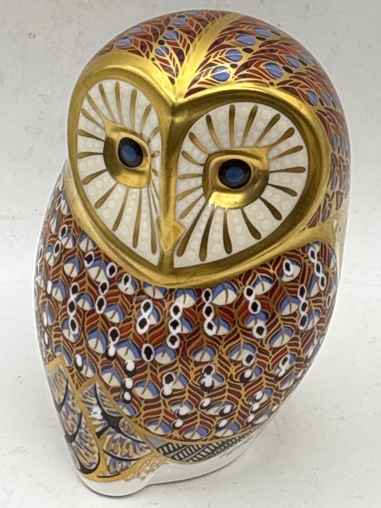 Barn Owl Imari Royal Crown Derby 4&1/2 inch paperweight (1 of 7)