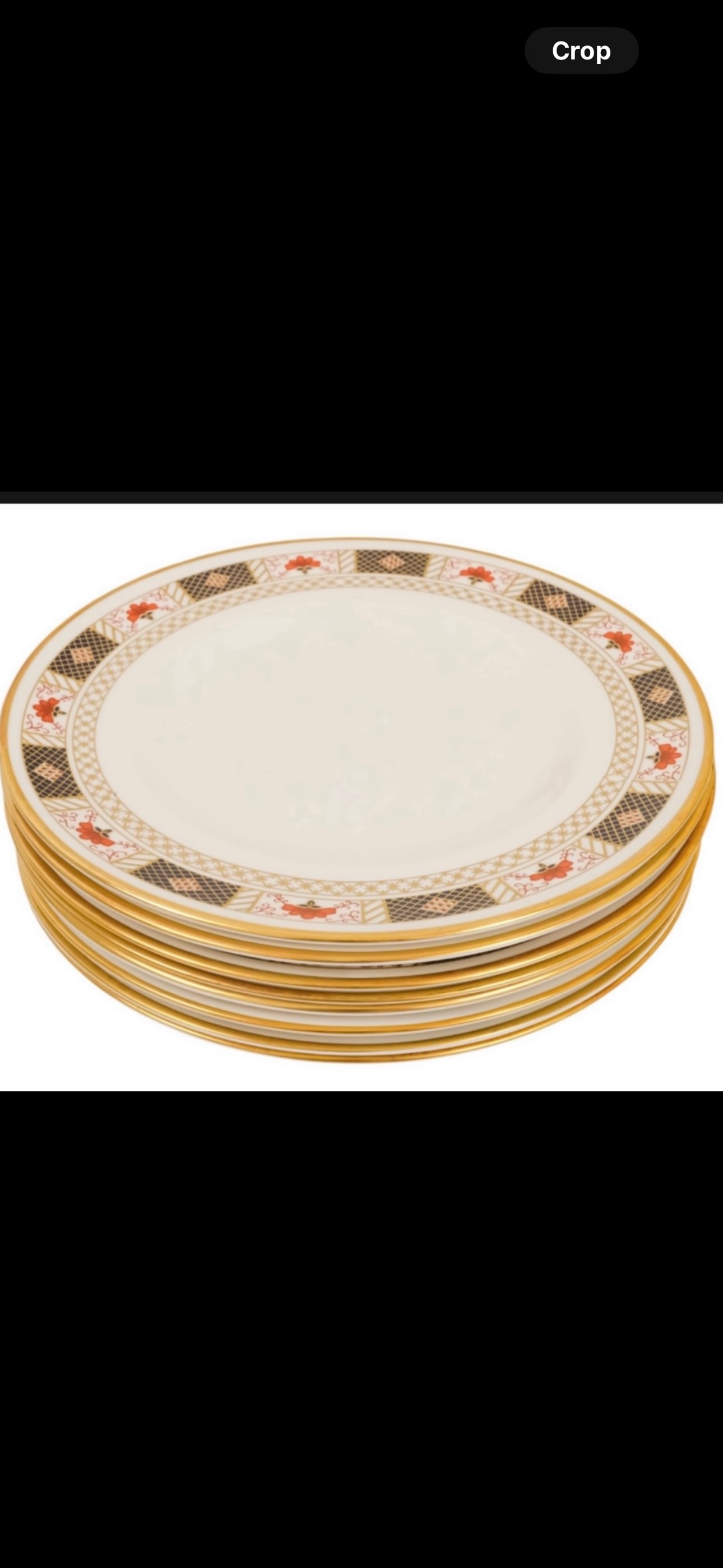Set of eight ‘Derby Border’ A.1253 pattern Royal Crown Derby 8&1/2 inch plates: Set of eight ‘Derby Border’ pattern Royal Crown Derby 8&1/2 inch plates. .Very good condition. First quality.