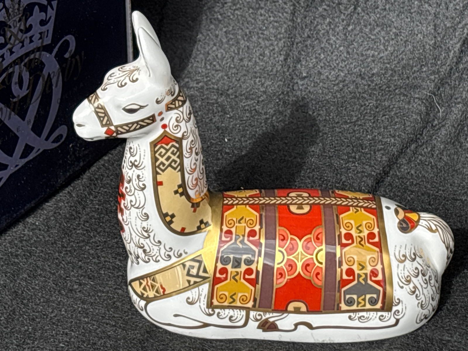 2000 large Collectors Guild ‘Llama’ Royal Crown Derby 5 inch paperweight (1 of 8)