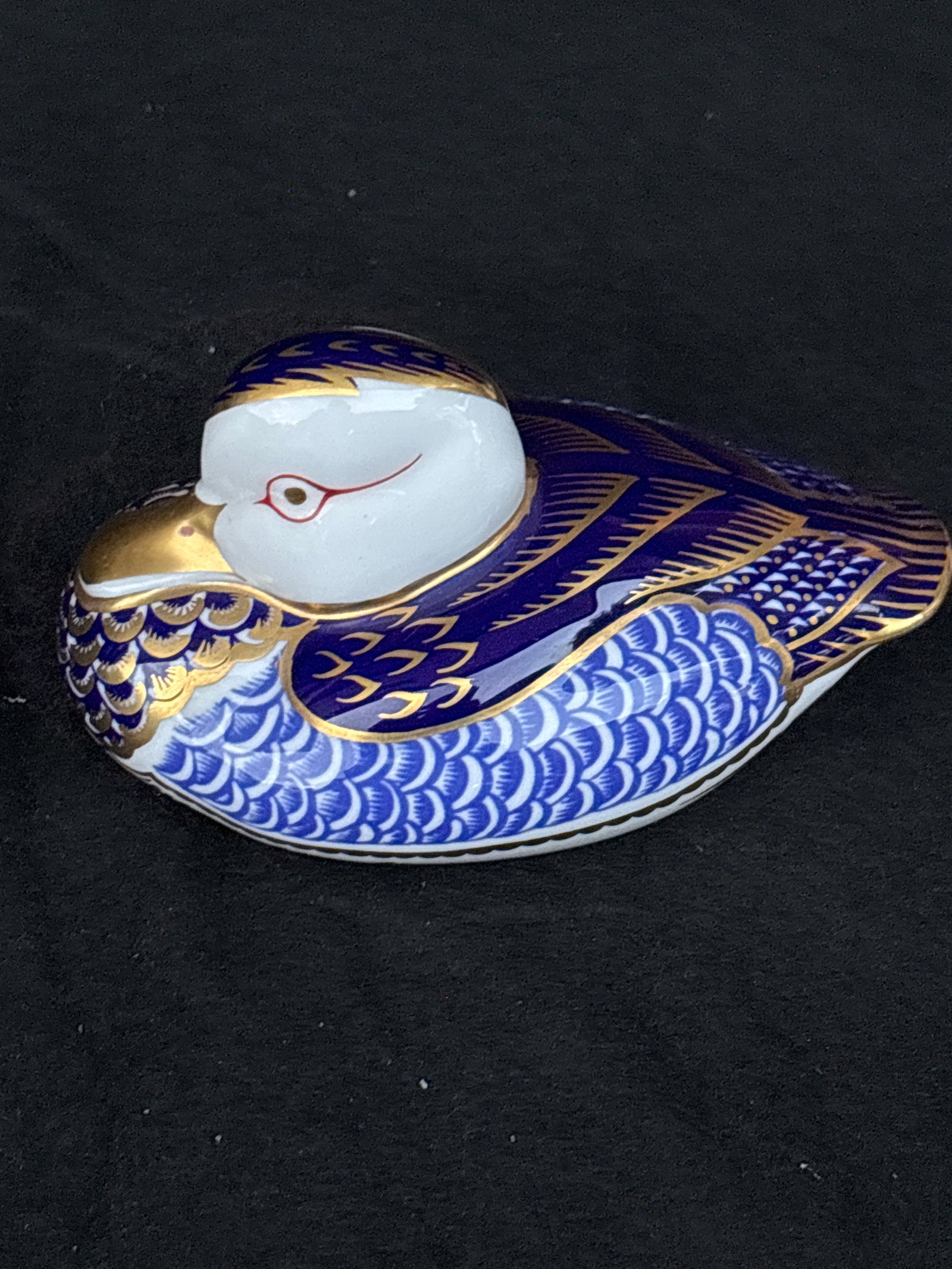 Duck Royal Crown Derby 4 inch paperweight: Duck Royal Crown Derby paperweight.Very good condition. No stopper.