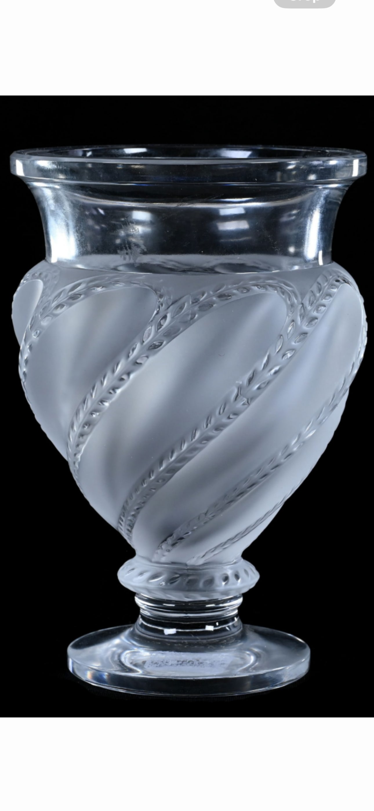 Original signed Lalique French crystal ‘Ermenonville’ 5&3/4 inch sculpture (1 of 5)