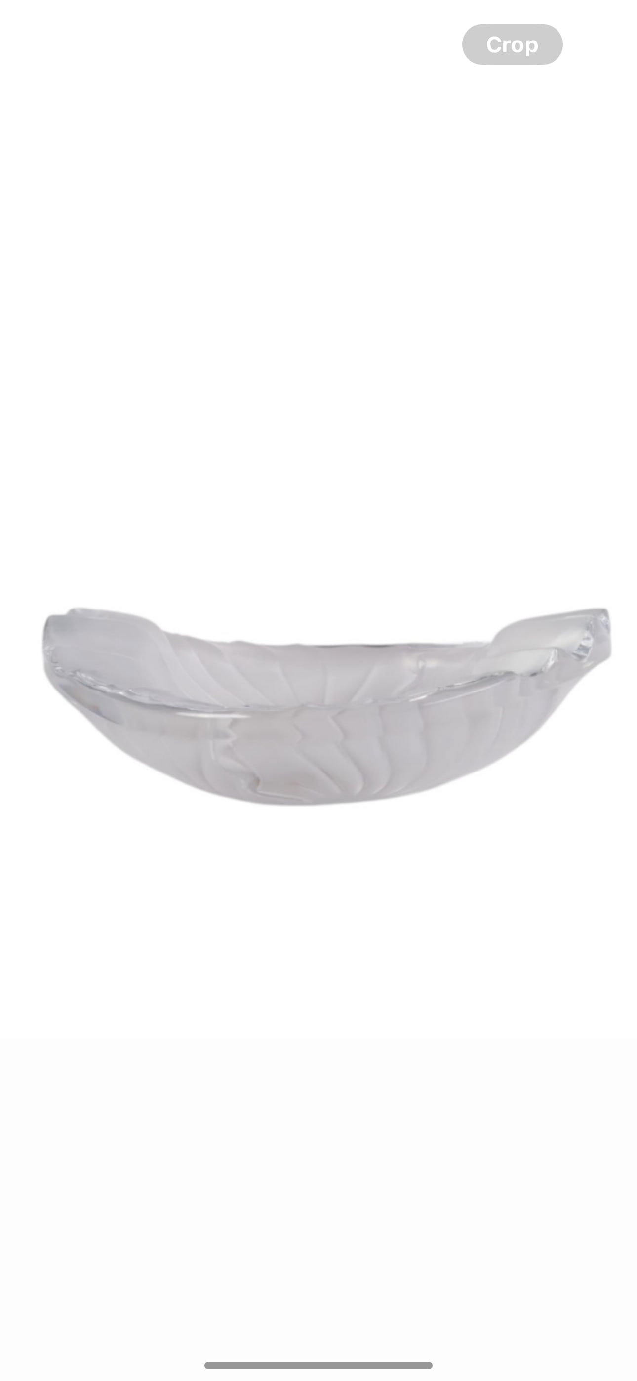 Original signed Lalique French crystal ‘Nancy’ 8.5 inch bowl (1 of 4)