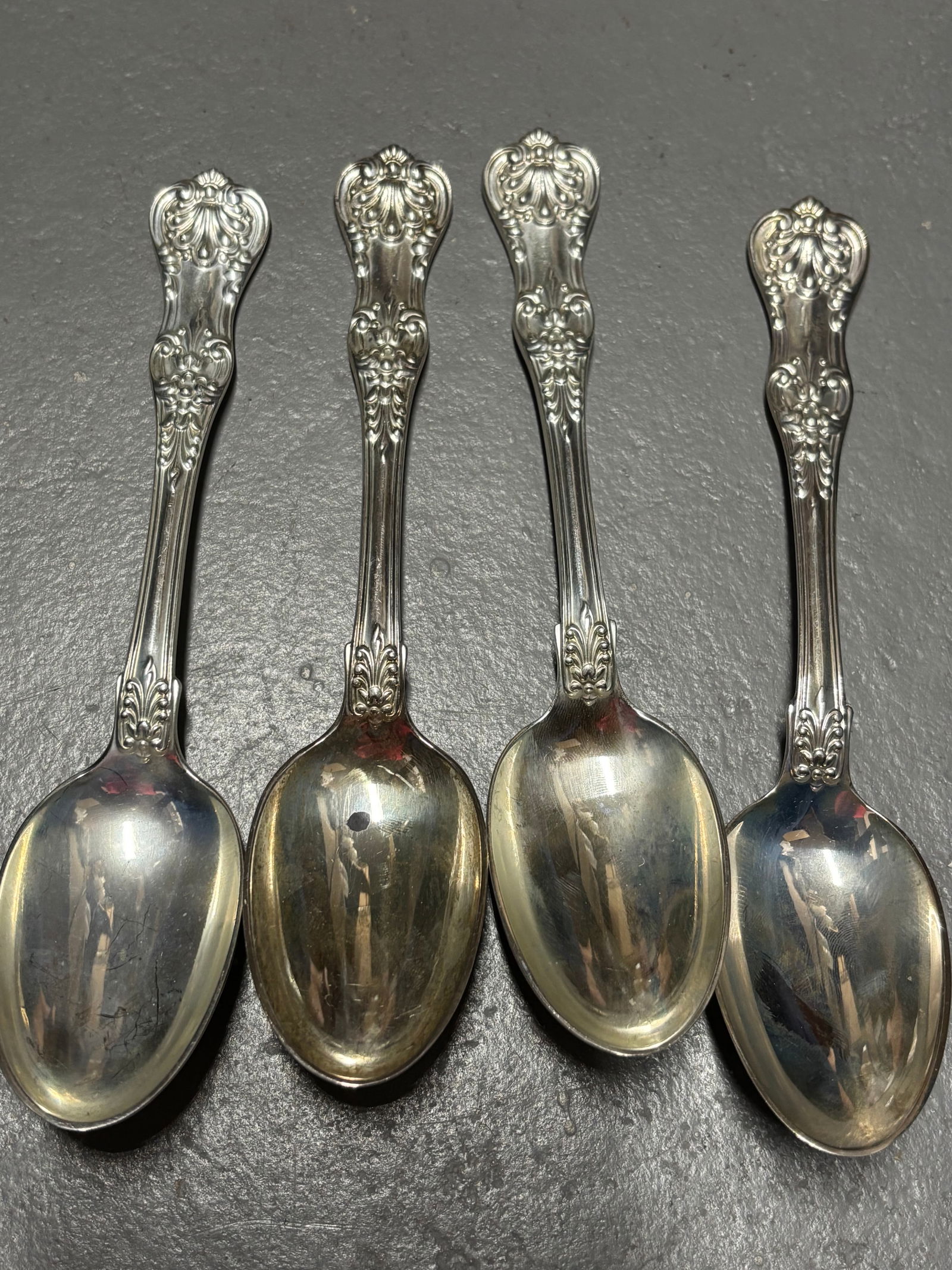 Four Tiffany & Co. Sterling silver tea spoons (1 of 6)