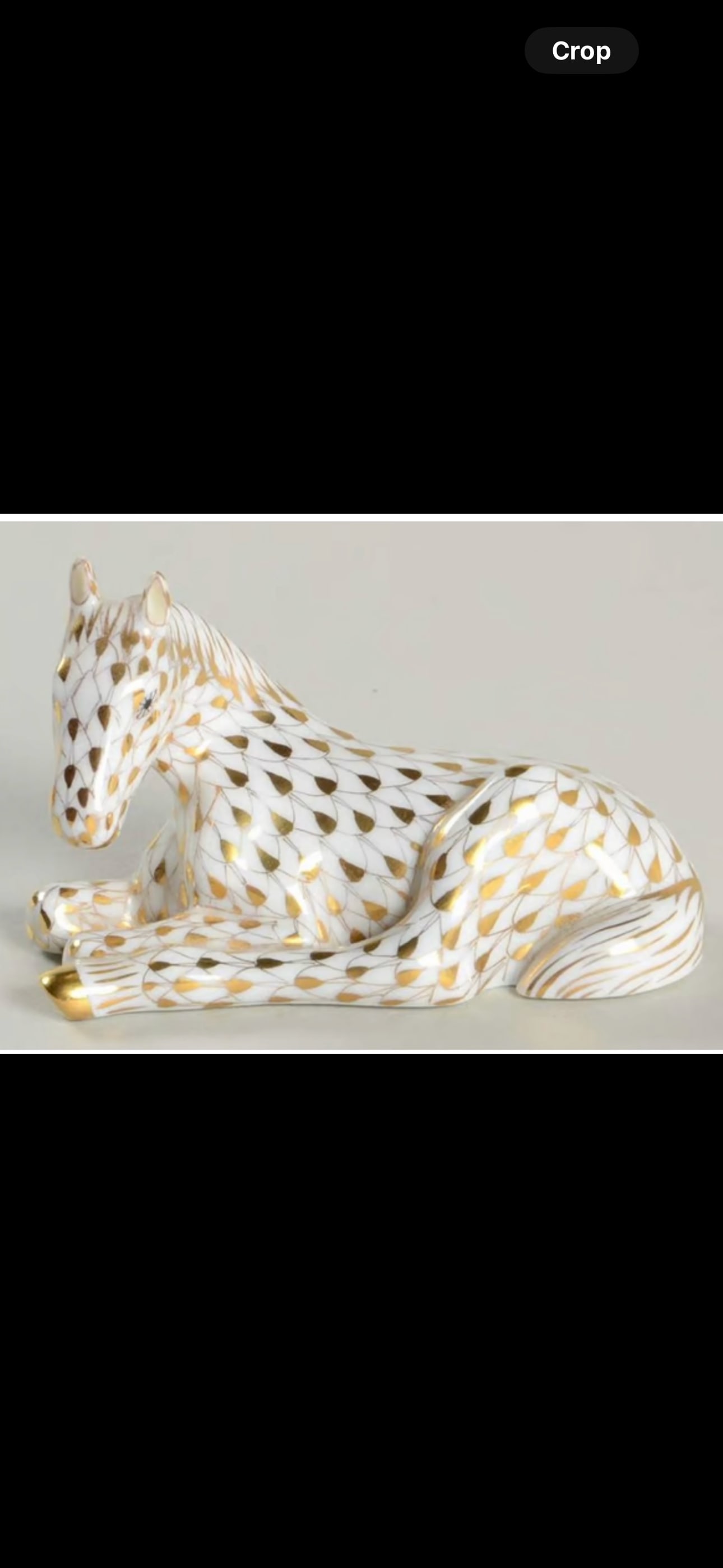 HEREND Guild Horse Foal Hand Painted Porcelain 2.75 inch Figurine (1 of 4)