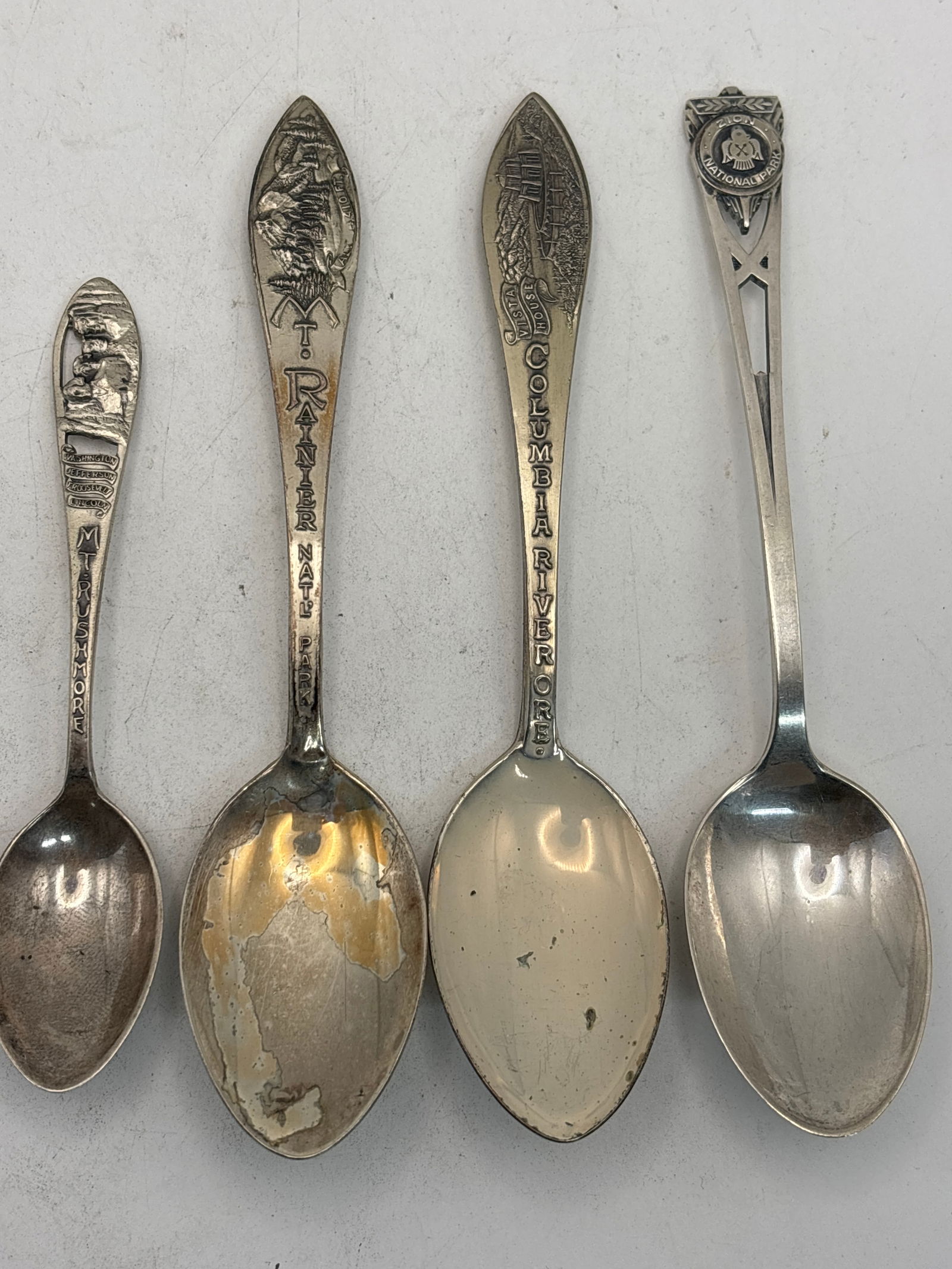 Four Historic National Parks souvenir spoons; 71 grams (1 of 7)