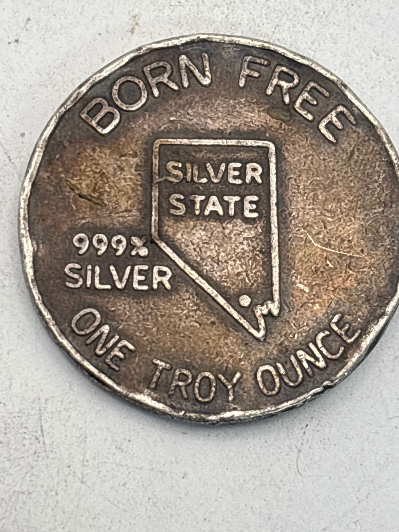 .999 Las Vegas Bicentennial 1976 one Troy ounce silver coin. (1 of 4)