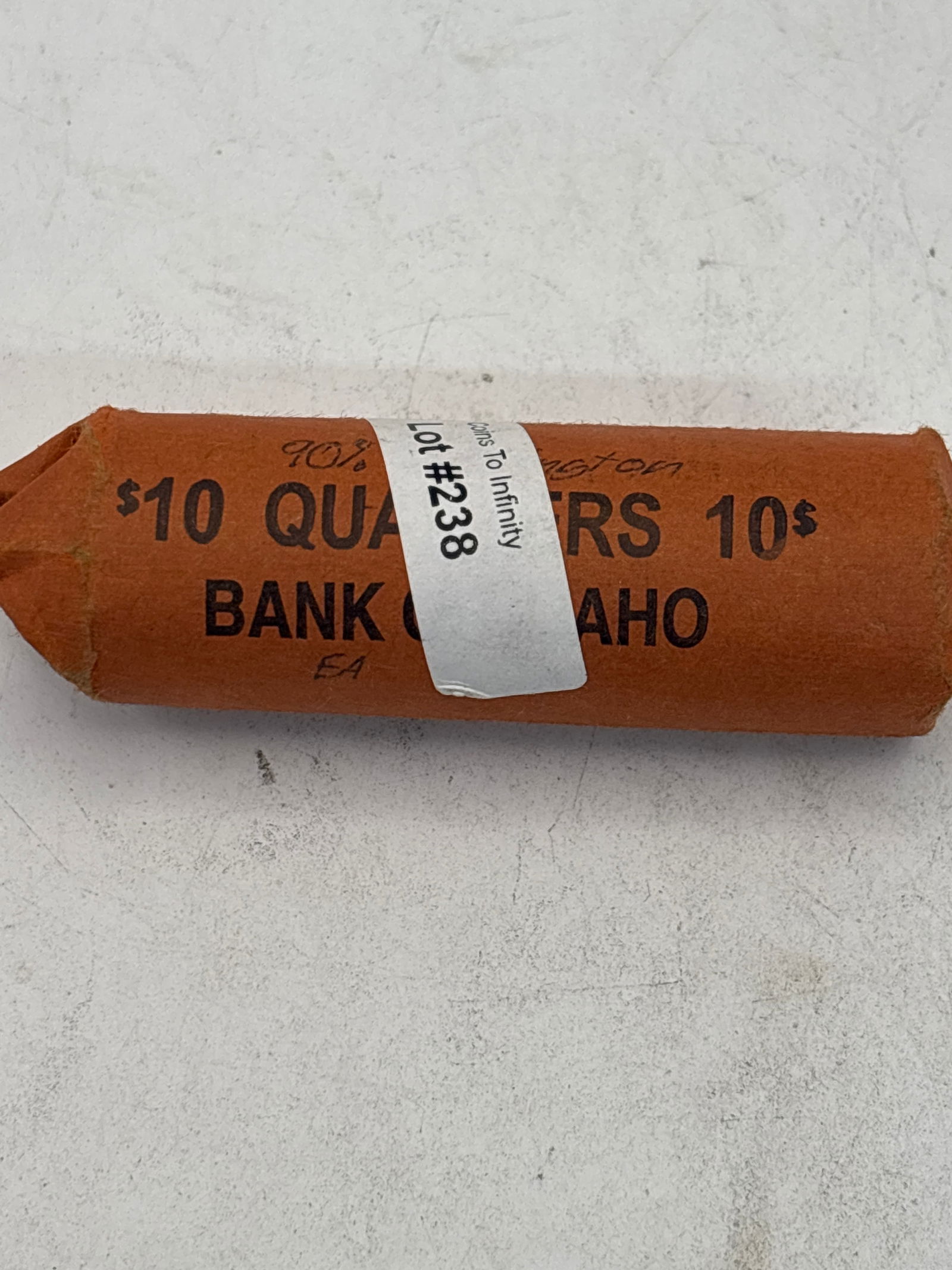 $10 Full roll 1964 dated  Washington silver quarters; 40 total (1 of 5)