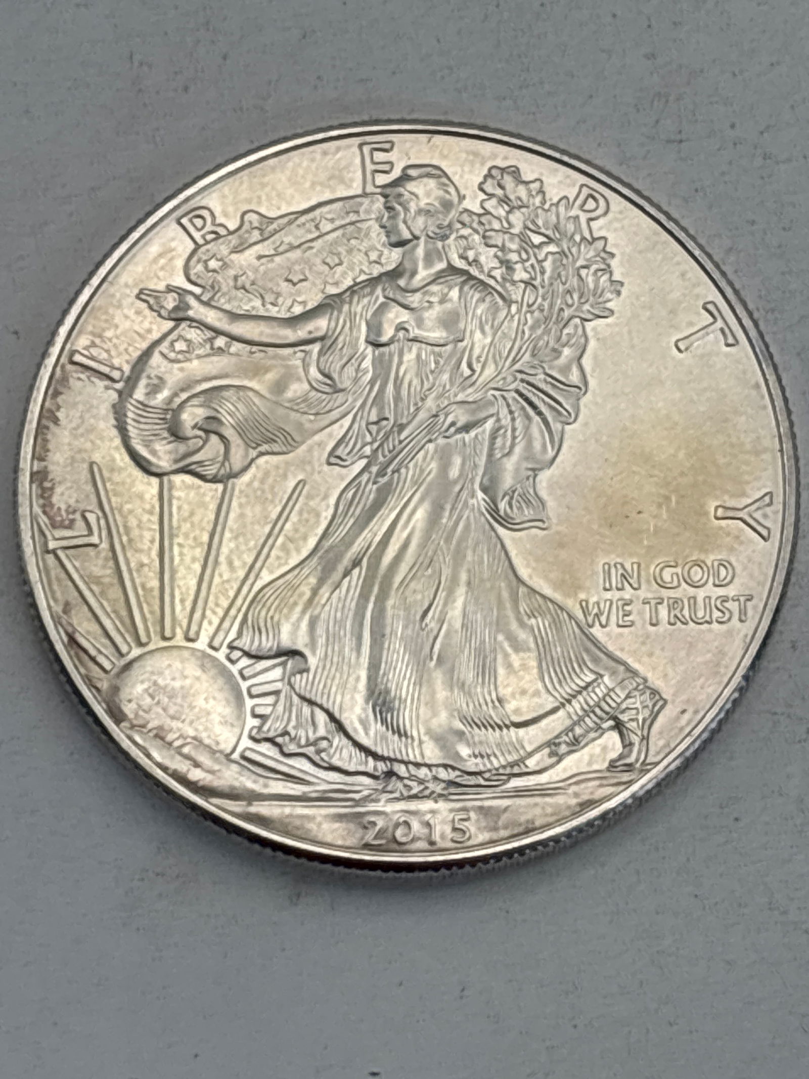 Dated 2015 Silver Eagle one ounce .999 fine bullion Walking Liberty $1 (1 of 6)