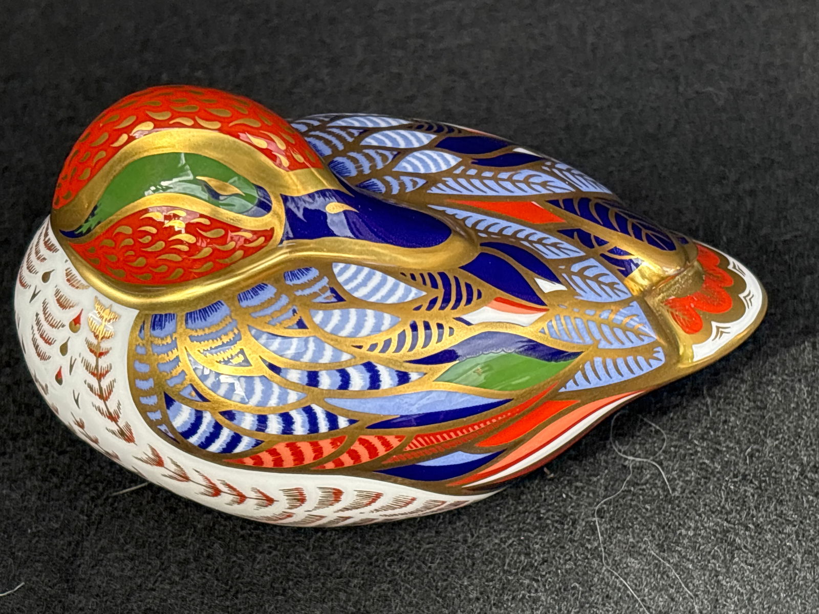 2001 Design & modeled ‘Teal’ duck form Royal Crown Derby 4 inch paperweight (1 of 7)