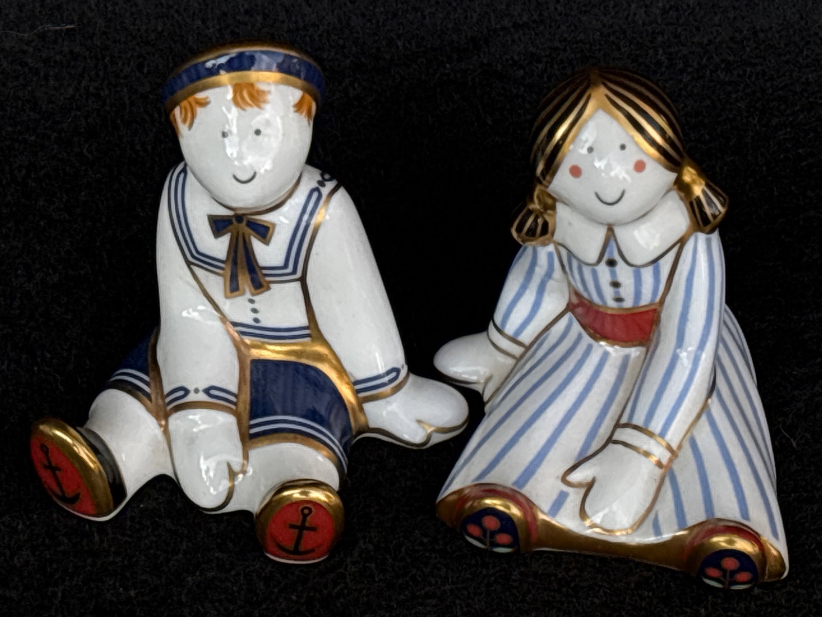 Artist signed 2002 Treasures of childhood Rag Doll & aRagdoll Sailor (1 of 7)