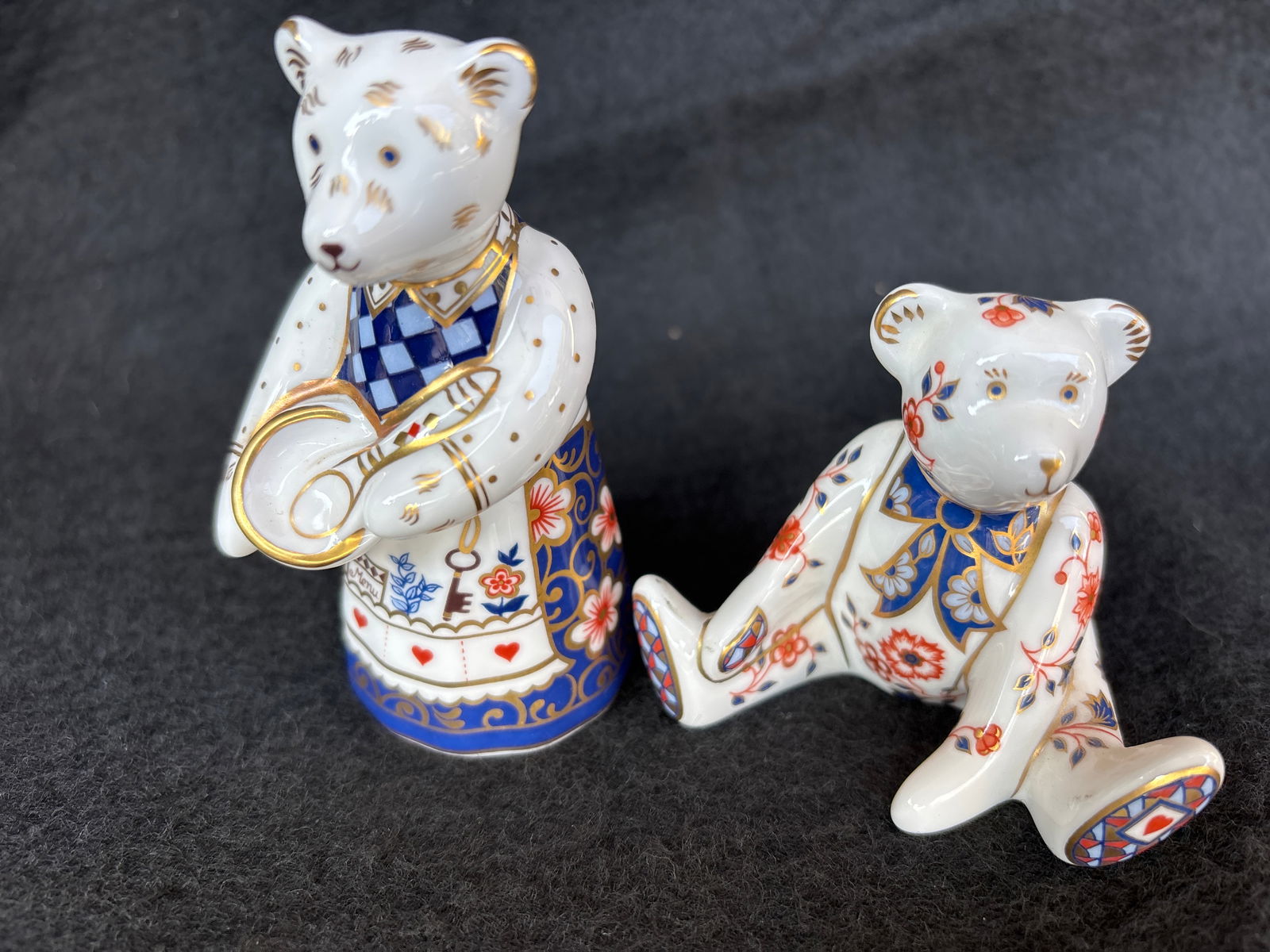 Two Royal Crown Derby "Cook" & William bear figurine (1 of 5)