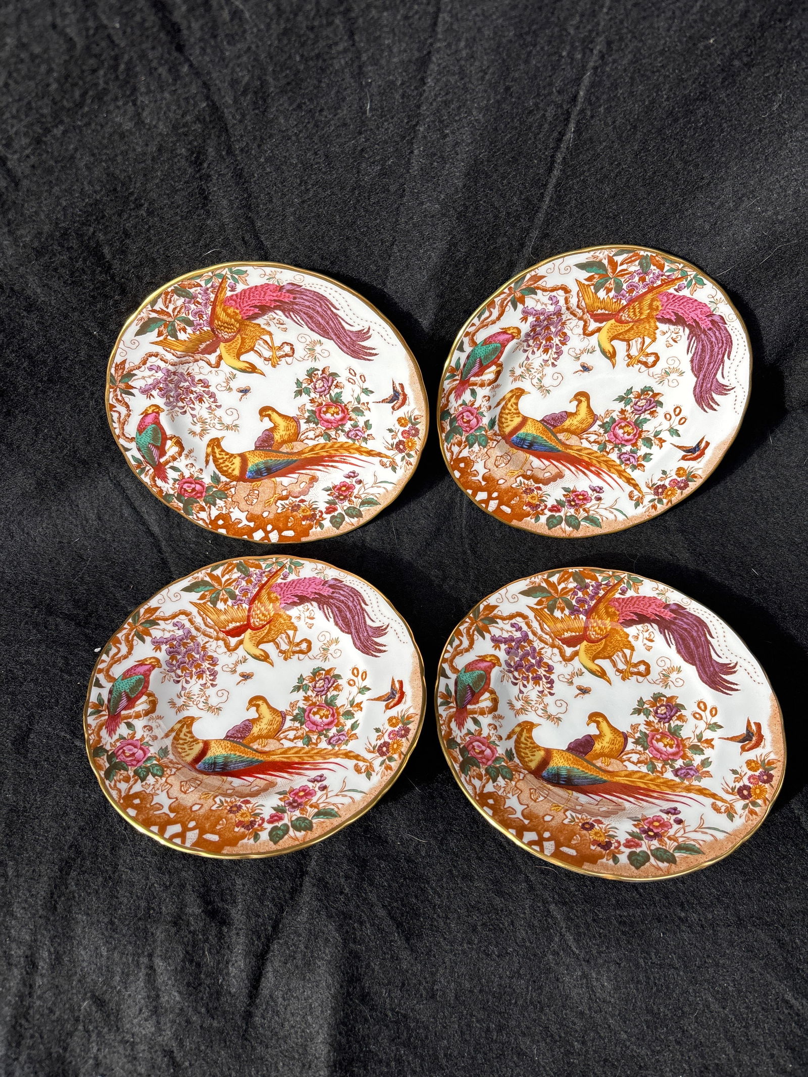 Set of four ‘Olde Avesbury’ A73 Royal Crown Derby 6&1/4 inch plates (1 of 7)