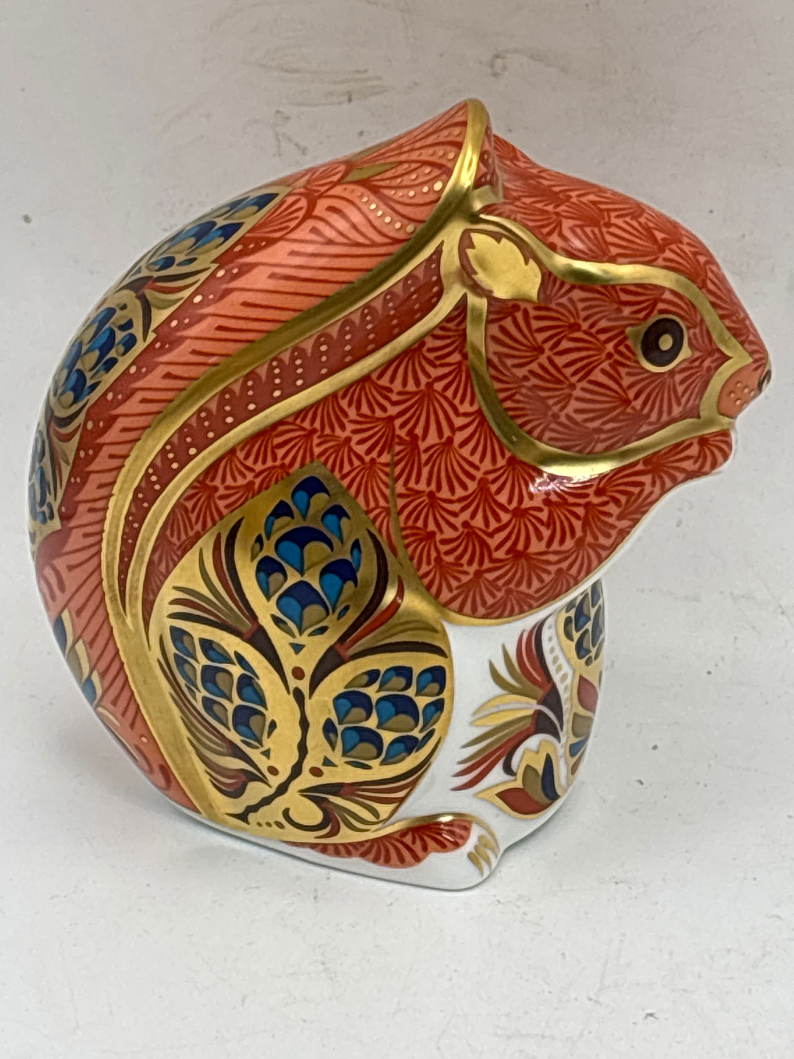 Imari red squirrel Royal Crown Derby 3&1/2 inch paperweight (1 of 6)