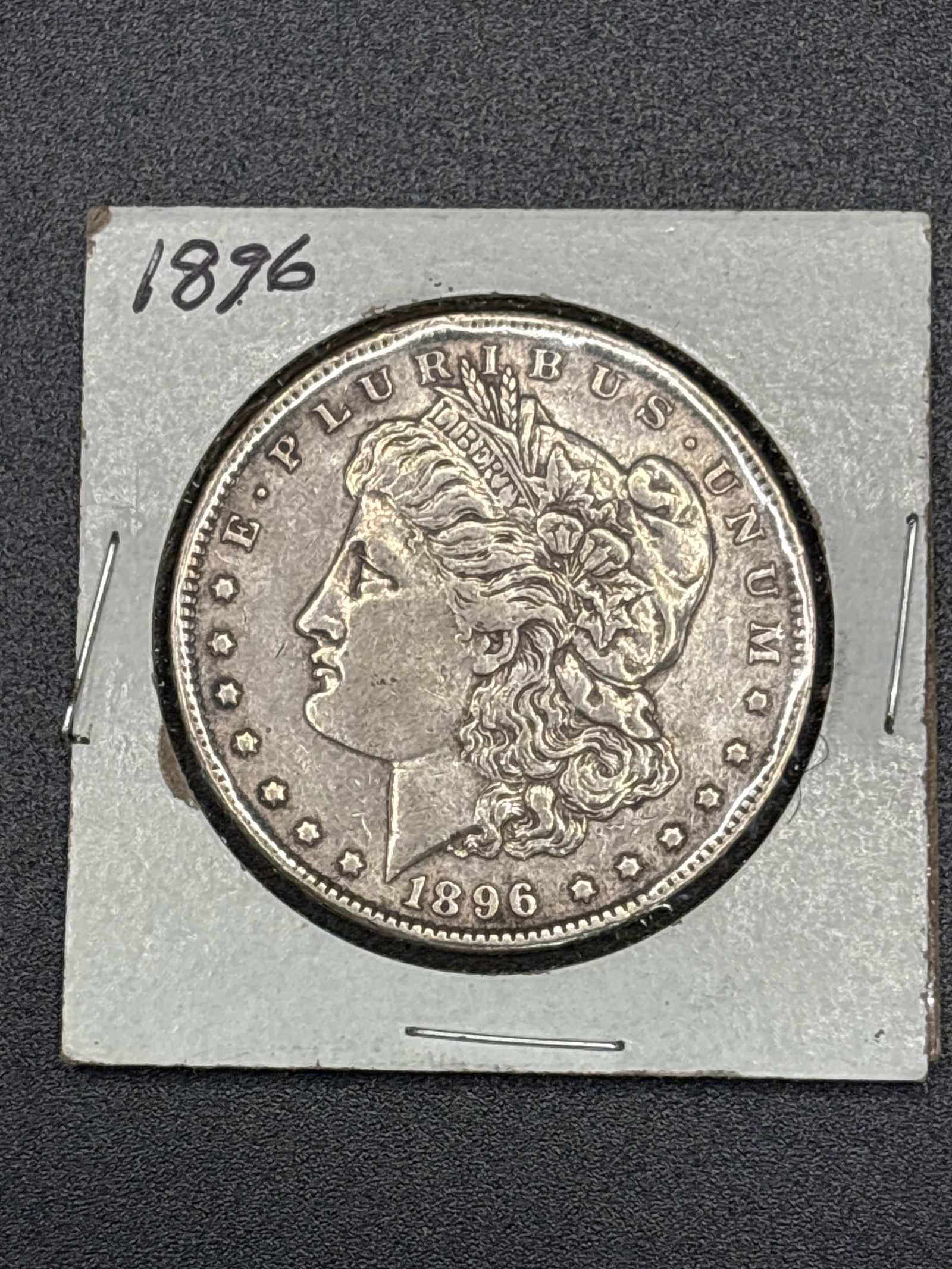 Original 1896 Morgan Silver Dollar; 90% silver 26.73 grams (1 of 6)