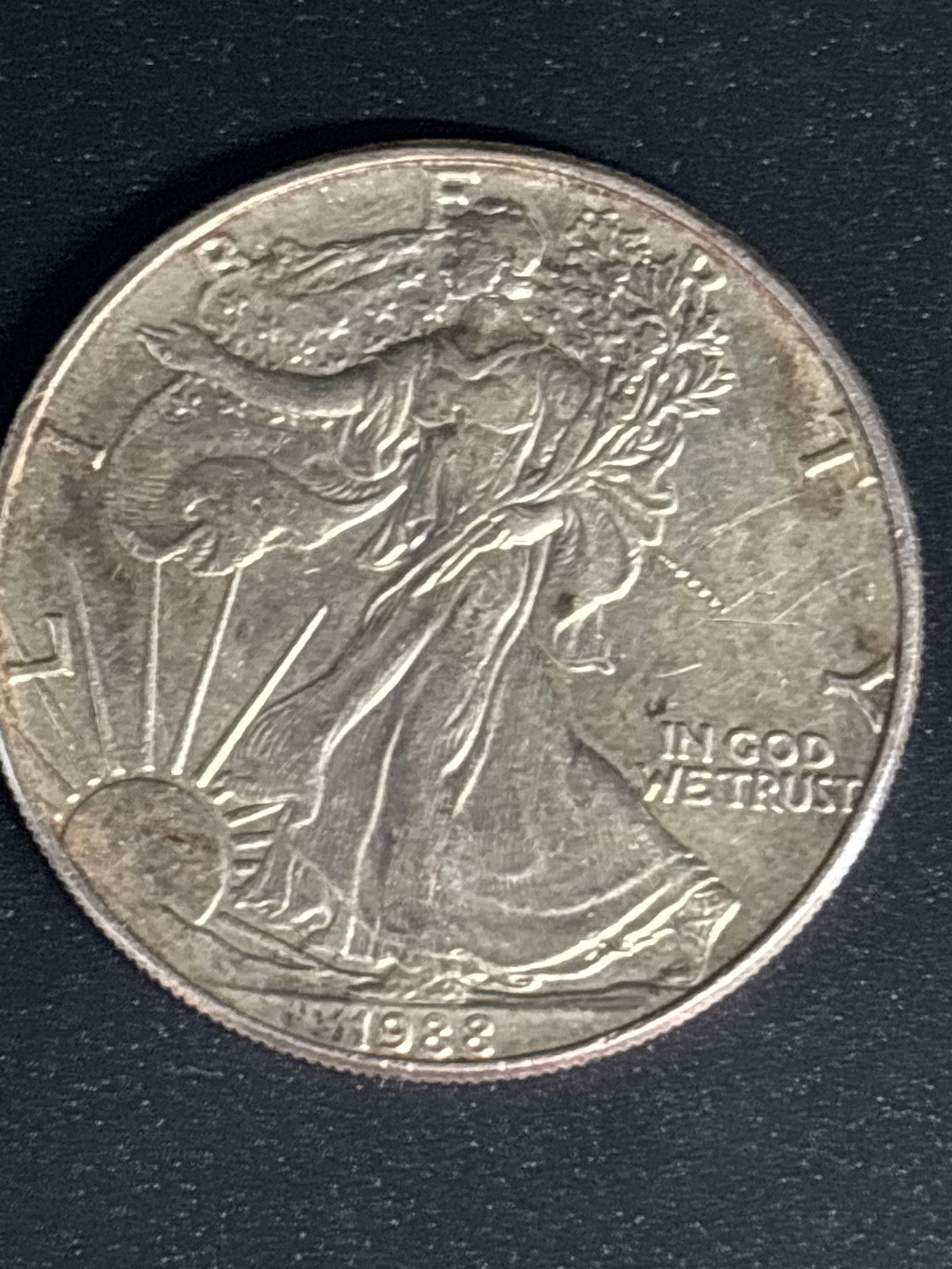 1988 one troy ounce of .999 fine silver eagle buillion dollar (1 of 6)