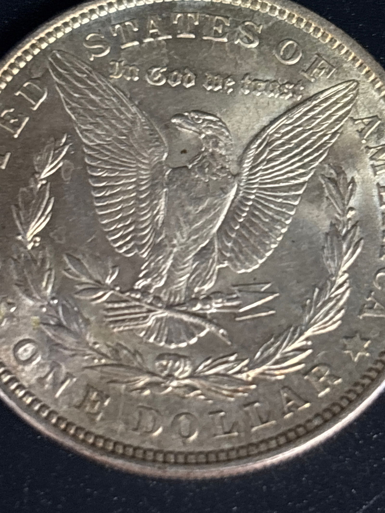 dated 1921Morgan American silver dollar - 5