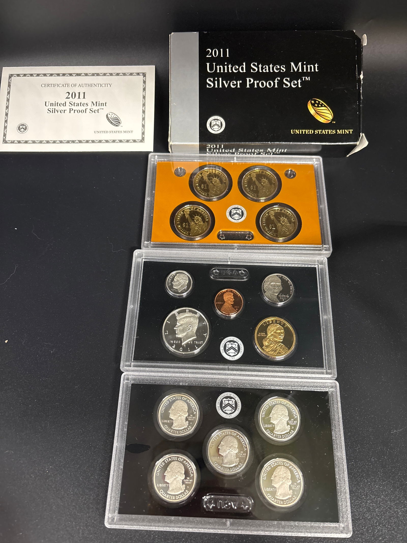 1.338 oz silver 14 coin 2011 United States Mint Proof Set (1 of 7)