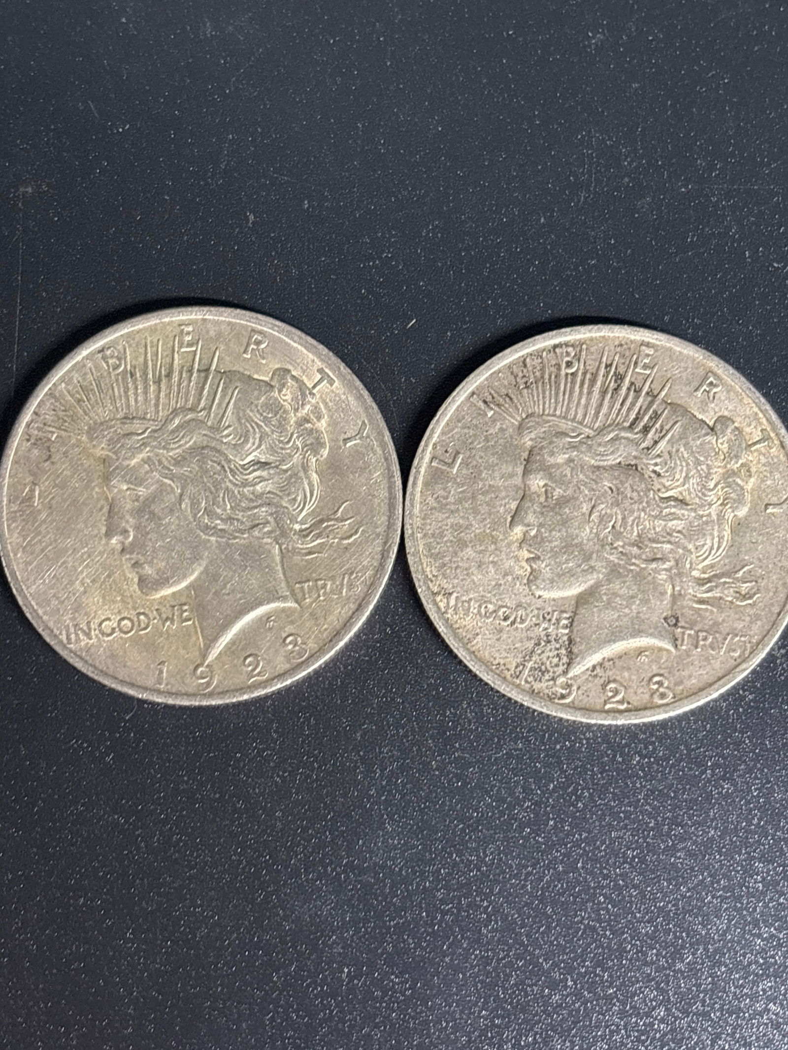 Two Original 1923 United States Silver Dollar (1 of 5)